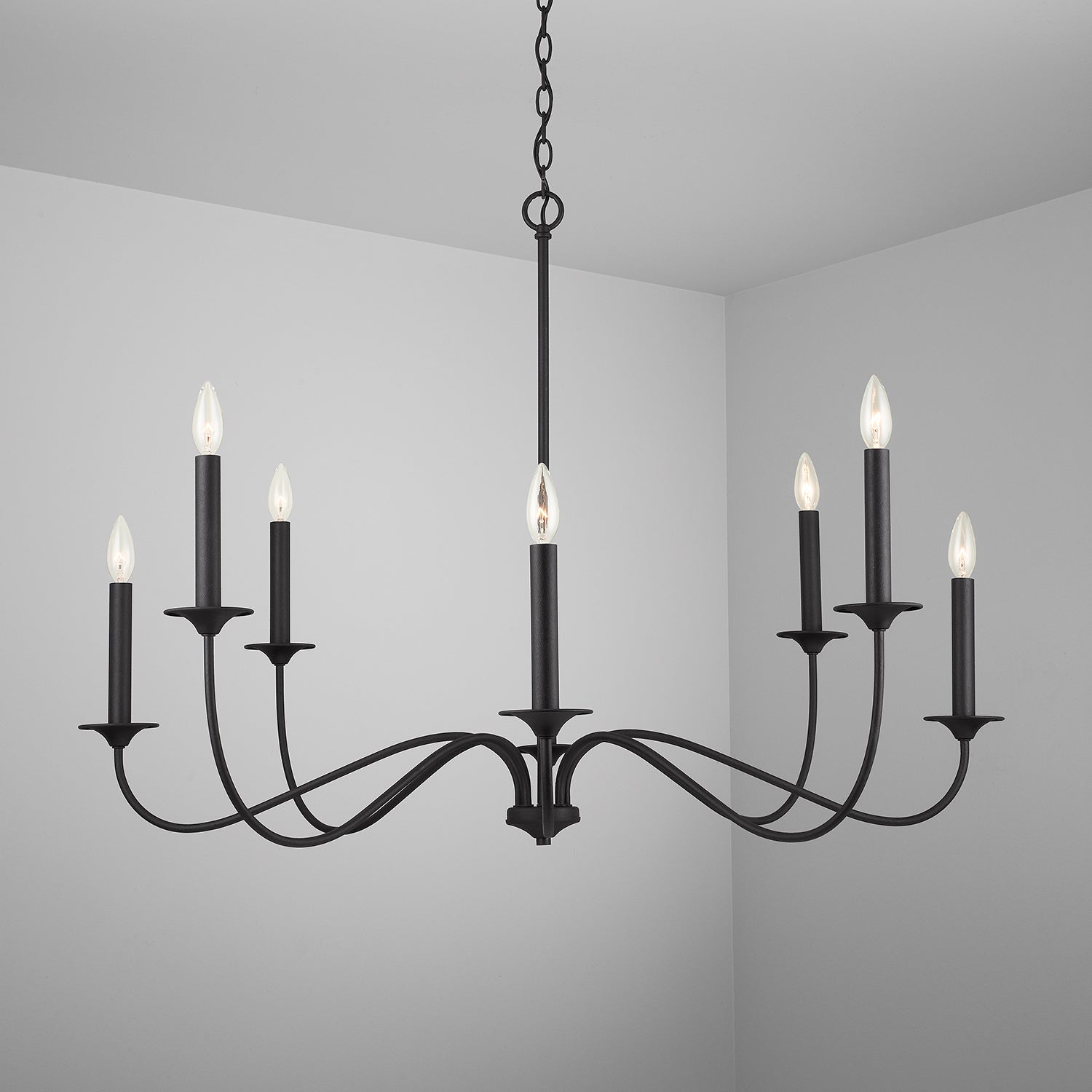 Elegant 8-Light Chandelier by Capital Lighting - Modern Crystal Ceiling Fixture for Dining Room, Living Room & Bedroom Lighting
