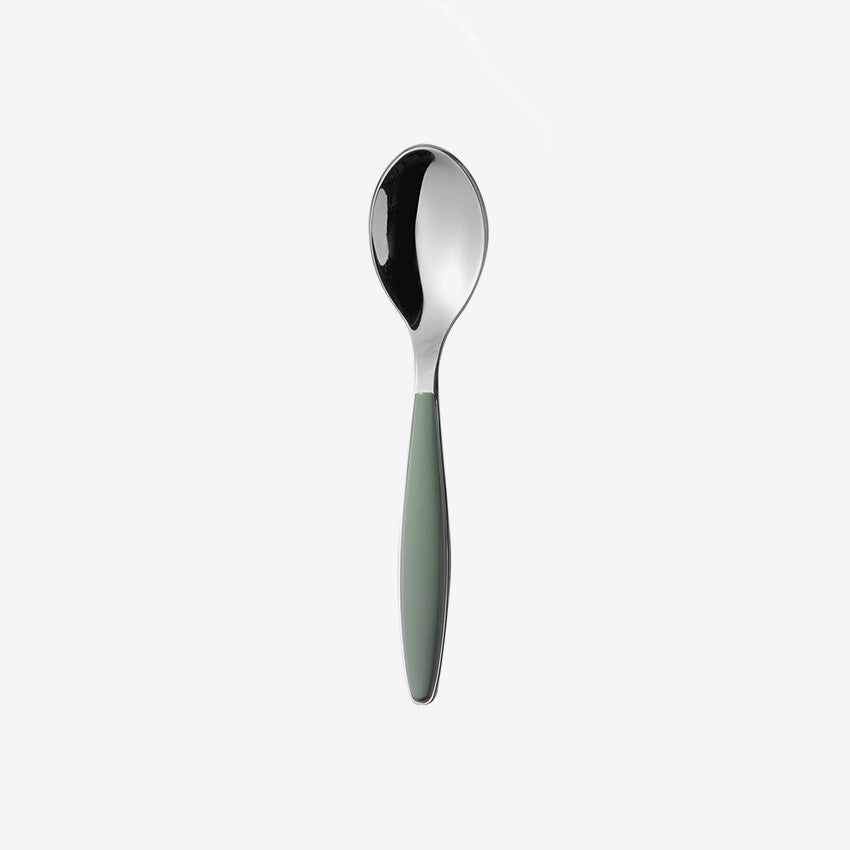 Guzzini Feeling Teaspoon Set - Premium Stainless Steel Tea Spoons for Coffee, Dessert, and Tea - Perfect for Home, Cafe, and Restaurant Use