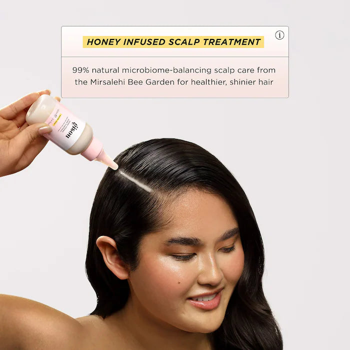 Gisou Honey Infused Scalp Treatment Serum for Hair Growth & Hydration - Perfect for Dry, Damaged Hair & Scalp Care at Home