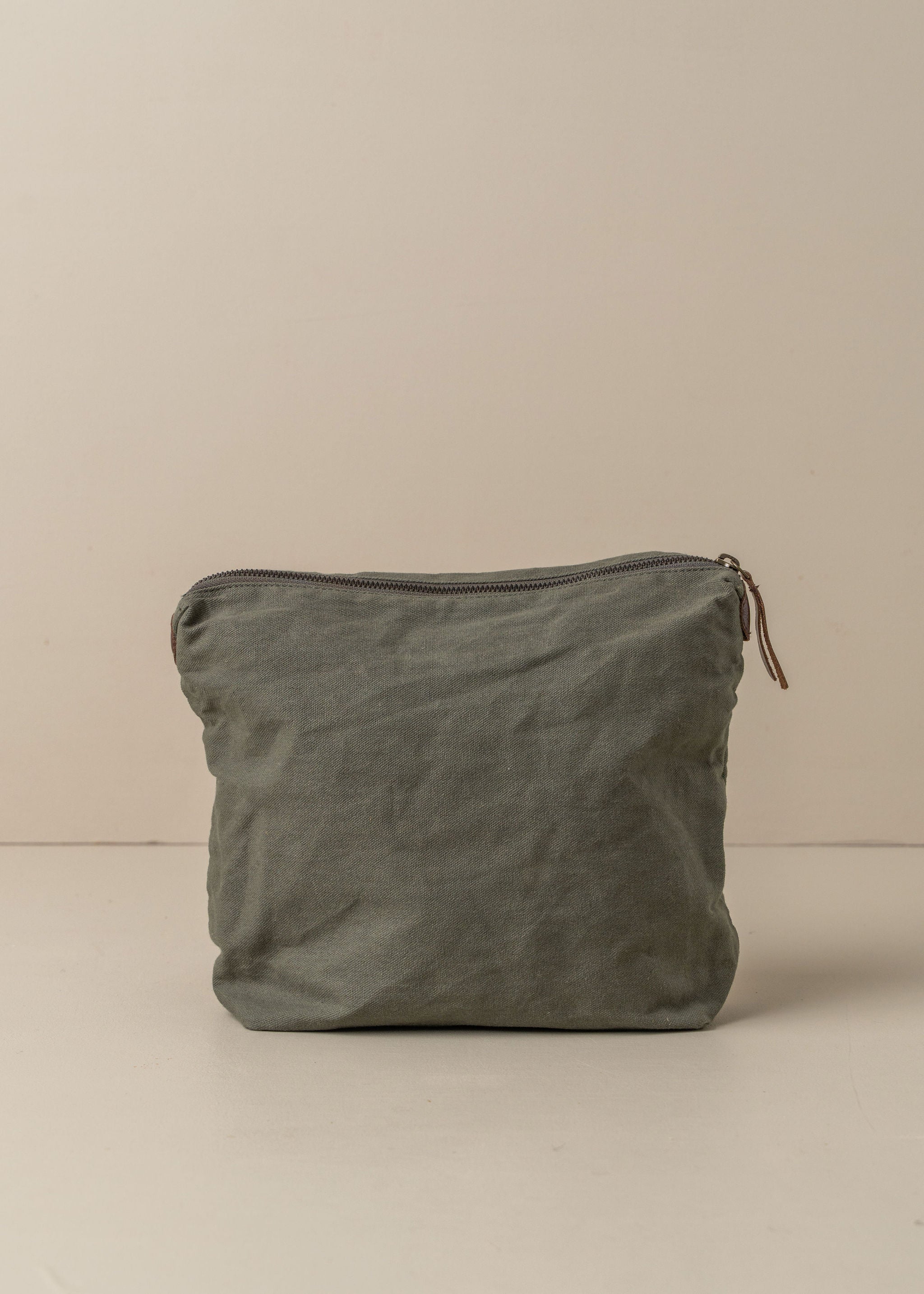 Journey Makeup Bag - Waterproof Canvas Cosmetic Pouch for Travel & Storage | Olive Green | Perfect for Makeup Artists, Travel Essentials & Organizing Toiletries