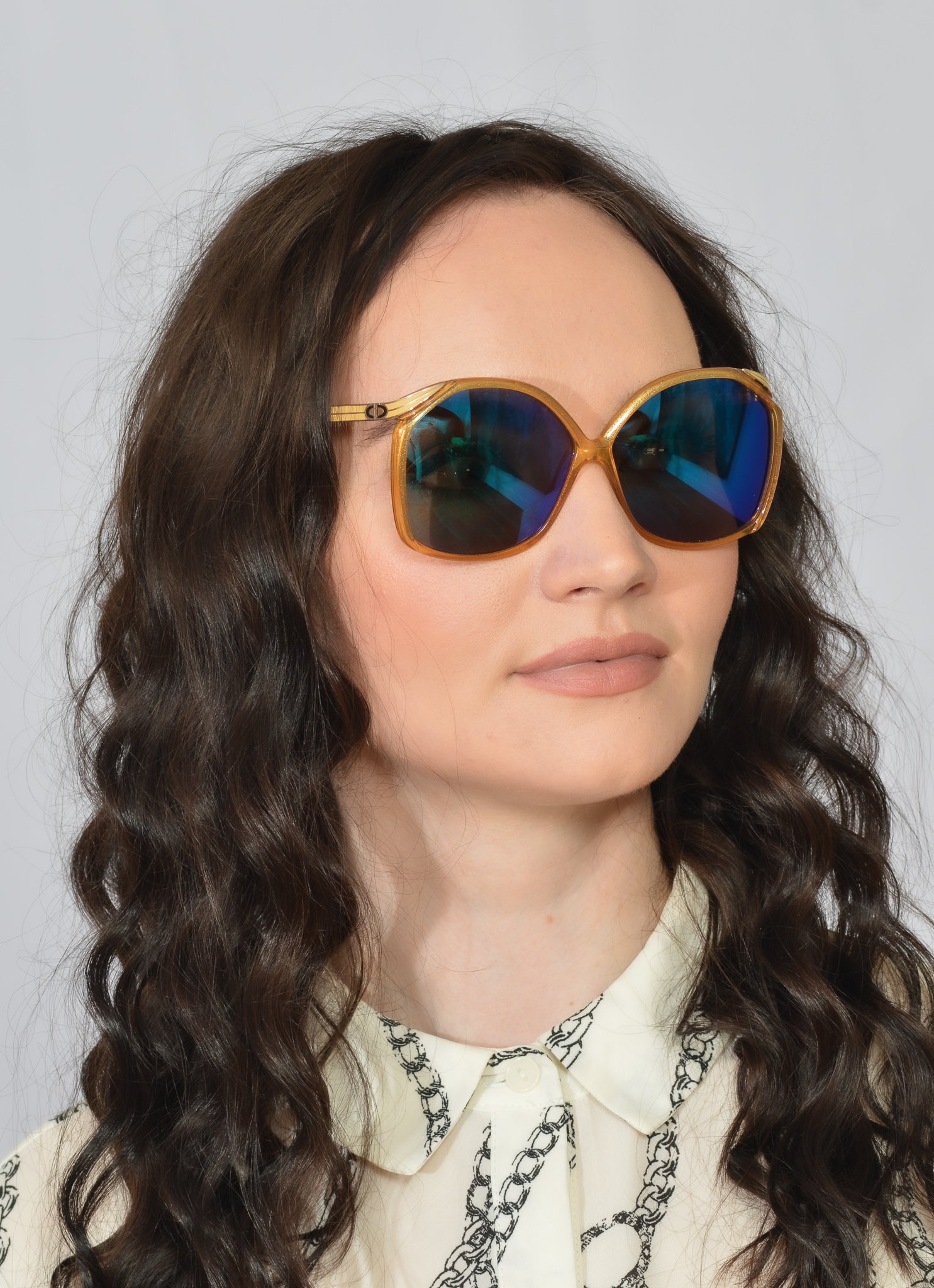Christian Dior 2104 Blue Mirror Sunglasses - Luxury Designer Shades for Women & Men | UV Protection, Fashionable & Stylish | Perfect for Beach, Driving & Outdoor Activities