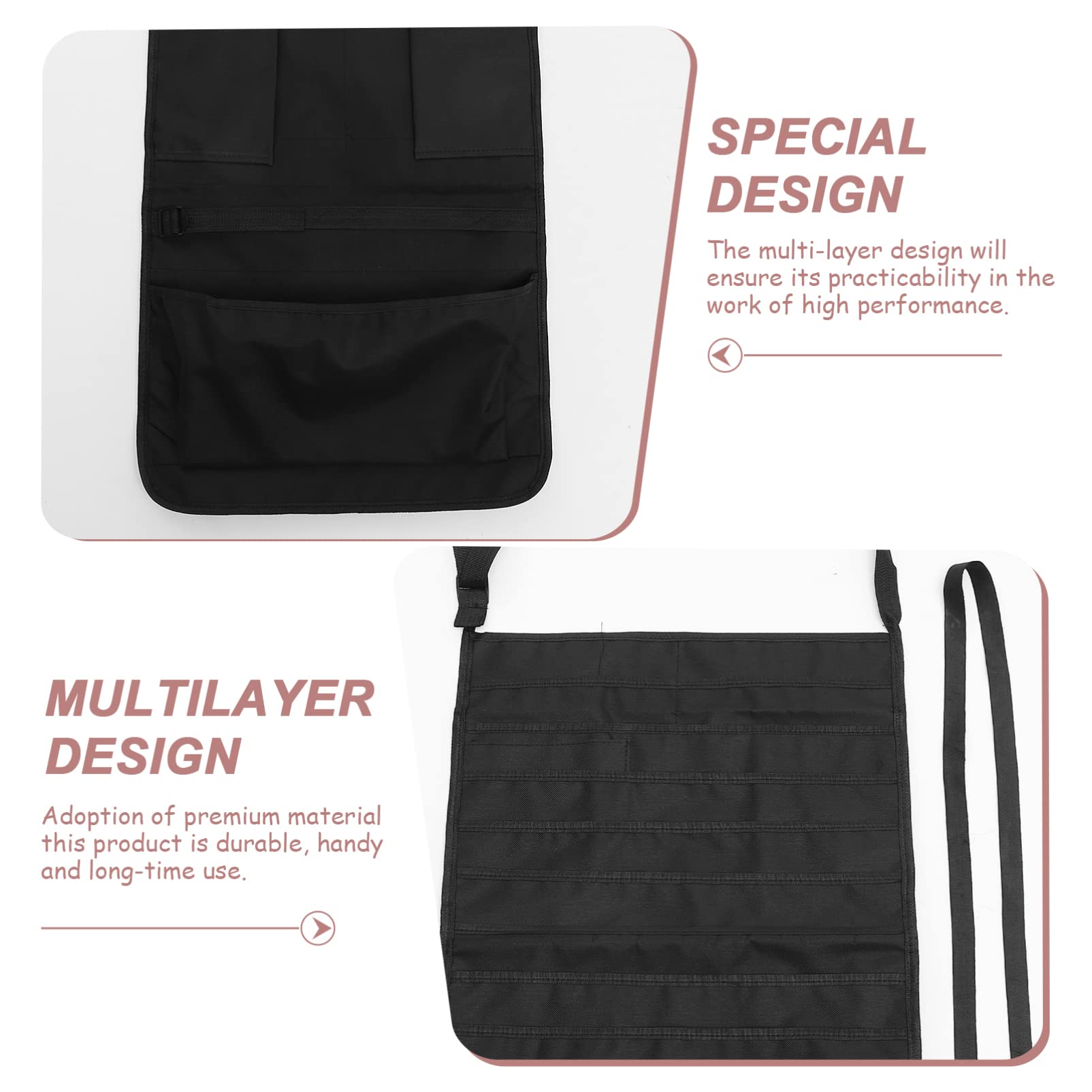 Cabilock Mesh Desk Side Hanging Organizer Bag - Multi-Purpose Storage for Office, Dorm & Home - Perfect for Shoes, Sunglasses, Stationery & Small Items - Space-Saving Hanging Canvas Pocket Organizer for Students & Professionals