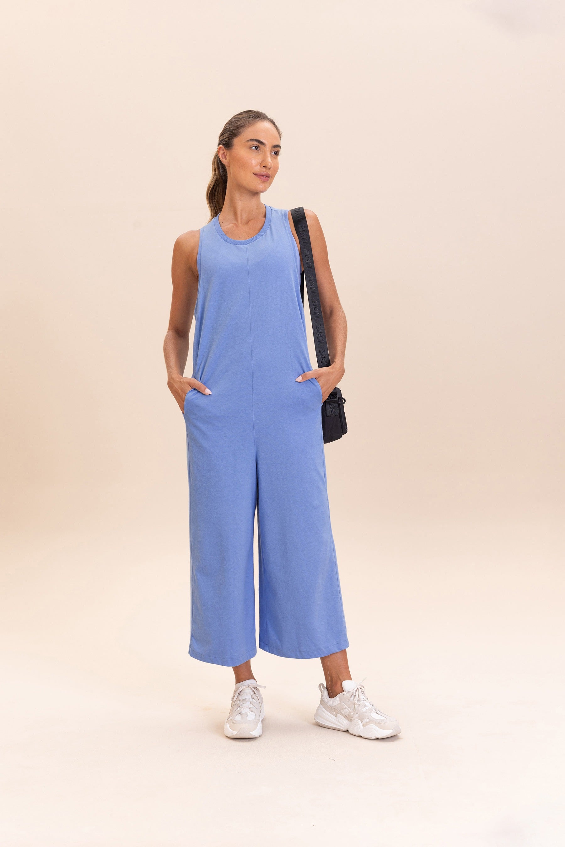 Comfort Jet Pantacourt Jumpsuit for Women - Stylish & Breathable Summer Romper - Perfect for Beach Vacation, Casual Outings & Lounge Wear