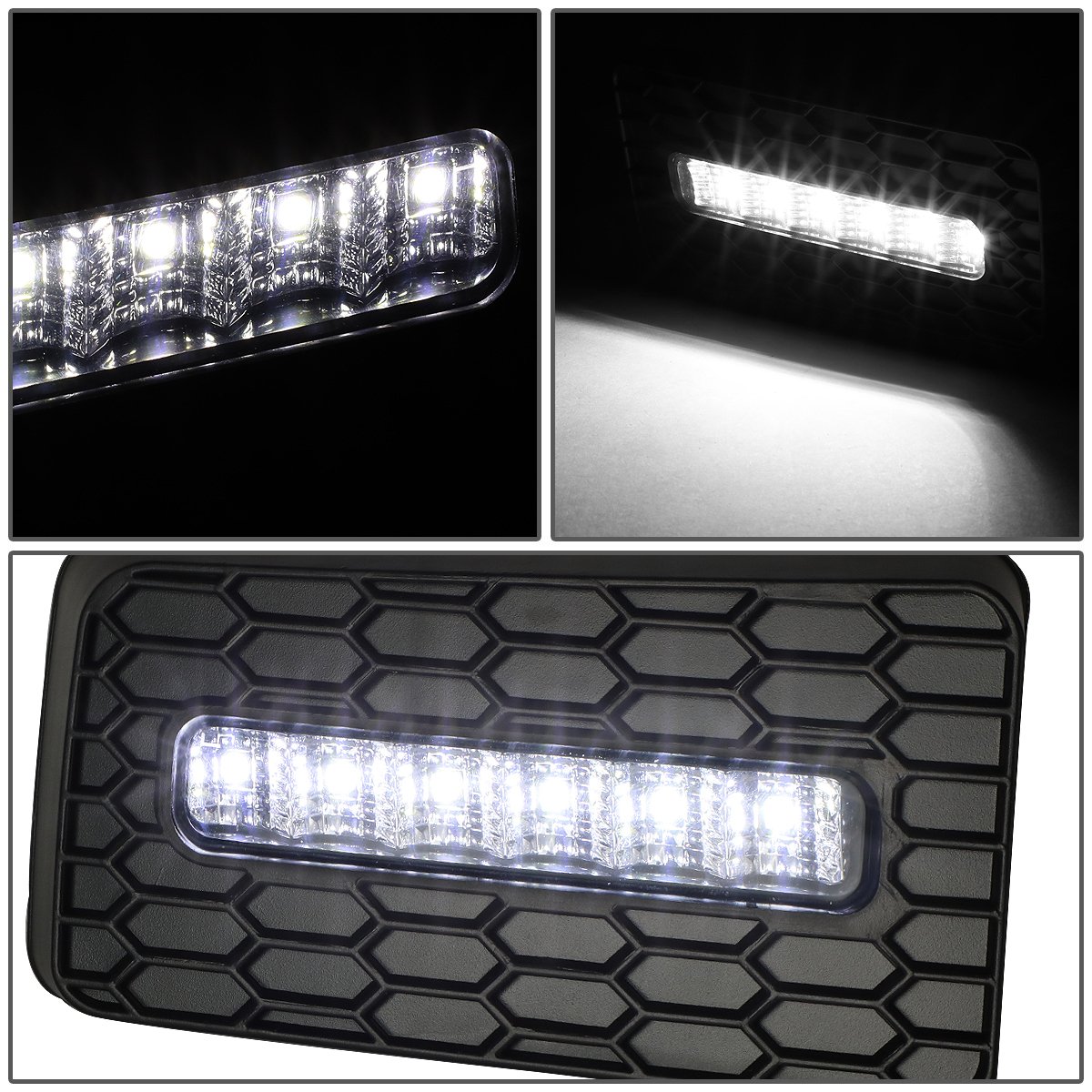 Auto Dynasty Compatible with Chevy Avalanche Silverado Suburban/Tahoe Sierra - Pair of White LED Fog Lights with Chrome Lens & Switch - Upgrade for Night Driving & Off-Road Adventures
