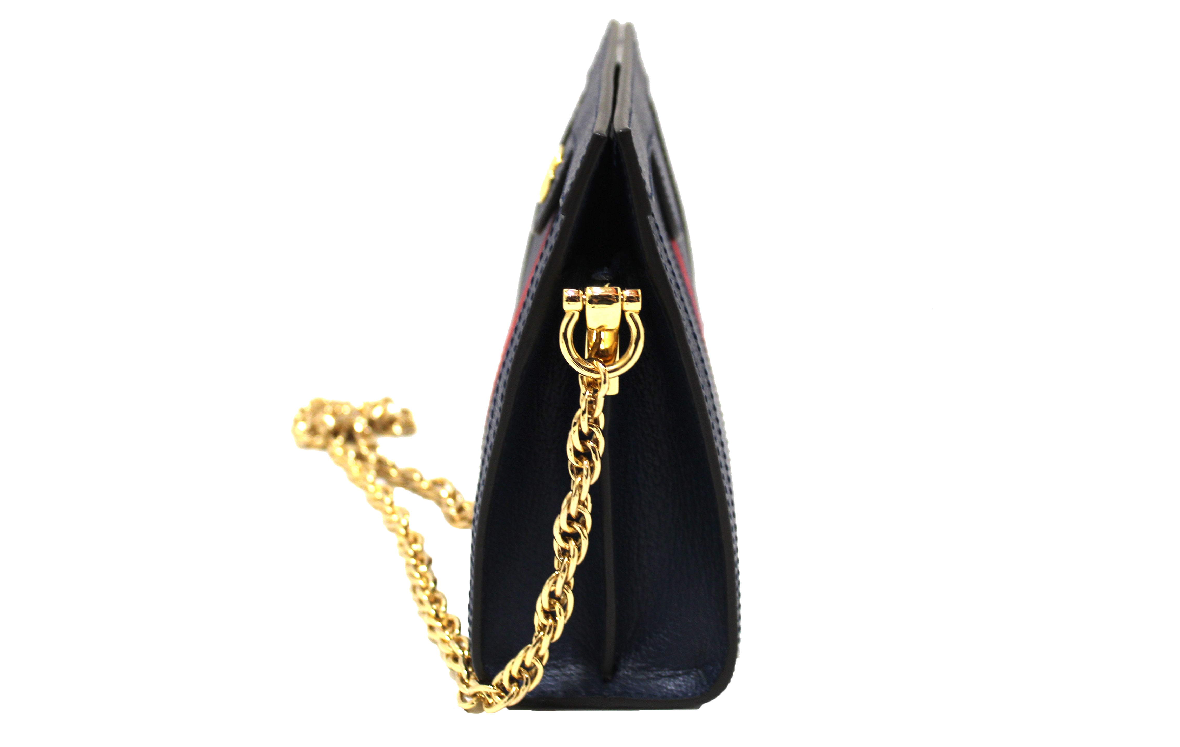 Authentic Gucci Ophidia Small Shoulder Bag in Blue Leather - Perfect for Women's Daily Use, Work, Travel & Special Occasions
