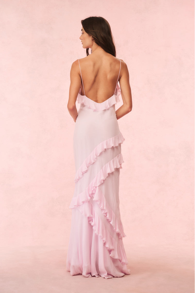 Rialto Dress in Soft Lilac - Elegant Flowy Midi Dress for Women | Perfect for Weddings, Parties & Summer Outfits