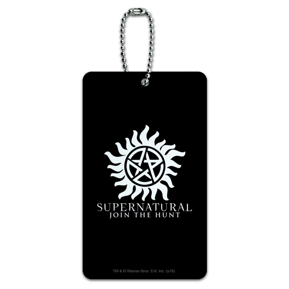 Supernatural Anti-Possession Symbol Luggage Tag - Durable Carry-On ID Card for Suitcases & Travel Bags - Perfect for Supernatural Fans, Halloween Costumes & Paranormal Enthusiasts