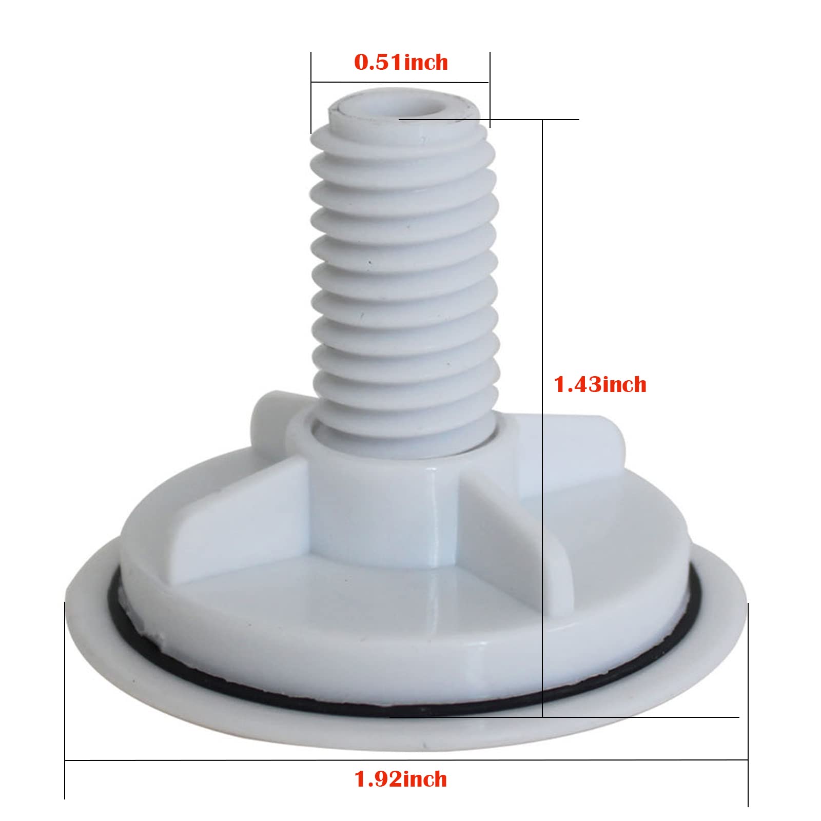 2-Pack White Metal Kitchen Sink Hole Covers - Faucet Hole Plates & Tap Hole Stoppers for Seamless Sink Aesthetics in Modern Kitchens