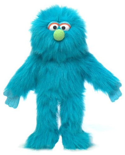 Marley Blue Monster Small 36cm Hand Puppet (Code 40) - Interactive Puppet Toy for Kids Storytelling, Role Play & Educational Fun