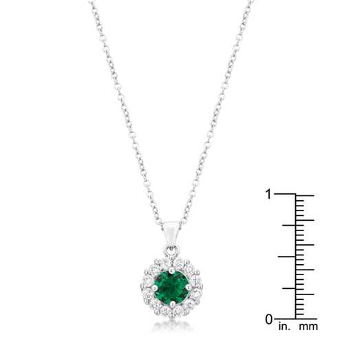 Bella Green Bridal Pendant Necklace - Elegant Jewelry for Weddings, Prom & Special Occasions | Perfect Gift for Brides & Bridesmaids