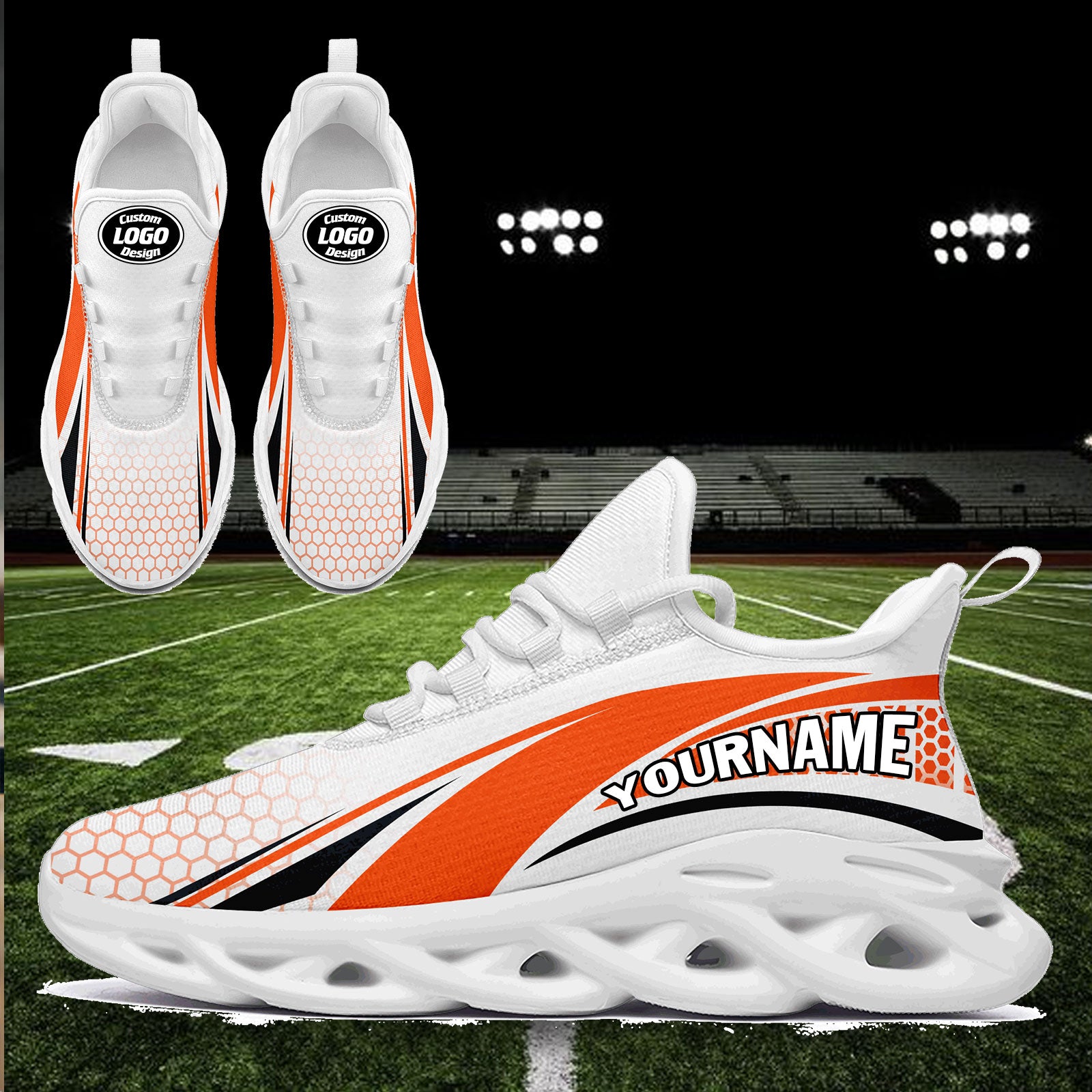Custom Maxsoul Personalized Sneakers for Men & Women - Breathable Running Shoes FN003 E025022 (Size 24) - Perfect for Gym, Workout & Casual Wear