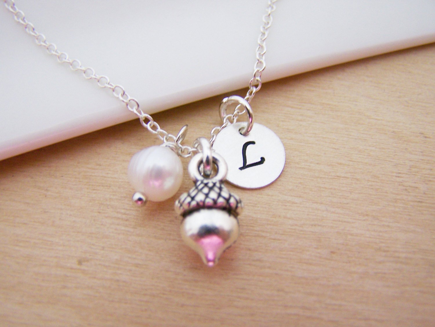 Personalized Tiny Acorn Charm Necklace - Sterling Silver Jewelry for Women, Dainty Nature-Inspired Pendant, Gift for Her - Perfect for Everyday Wear, Special Occasions & Nature Lovers