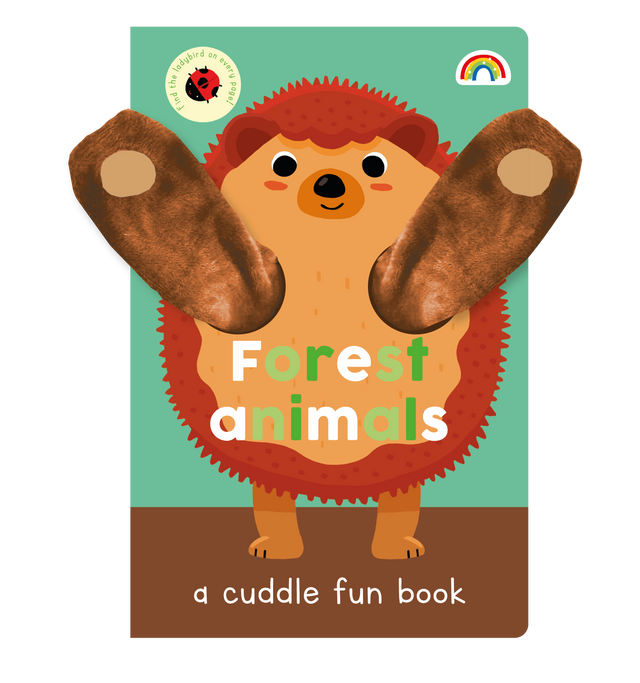 Interactive Forest Animals Puppet Board Book for Kids - Fun Cuddle & Storytime Activity for Toddlers & Preschoolers