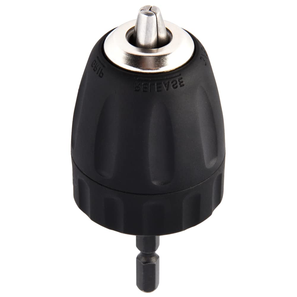Quick Change 3/8-24UNF Keyless Drill Chuck - 0.8-10MM Clamping Capacity with 1/4