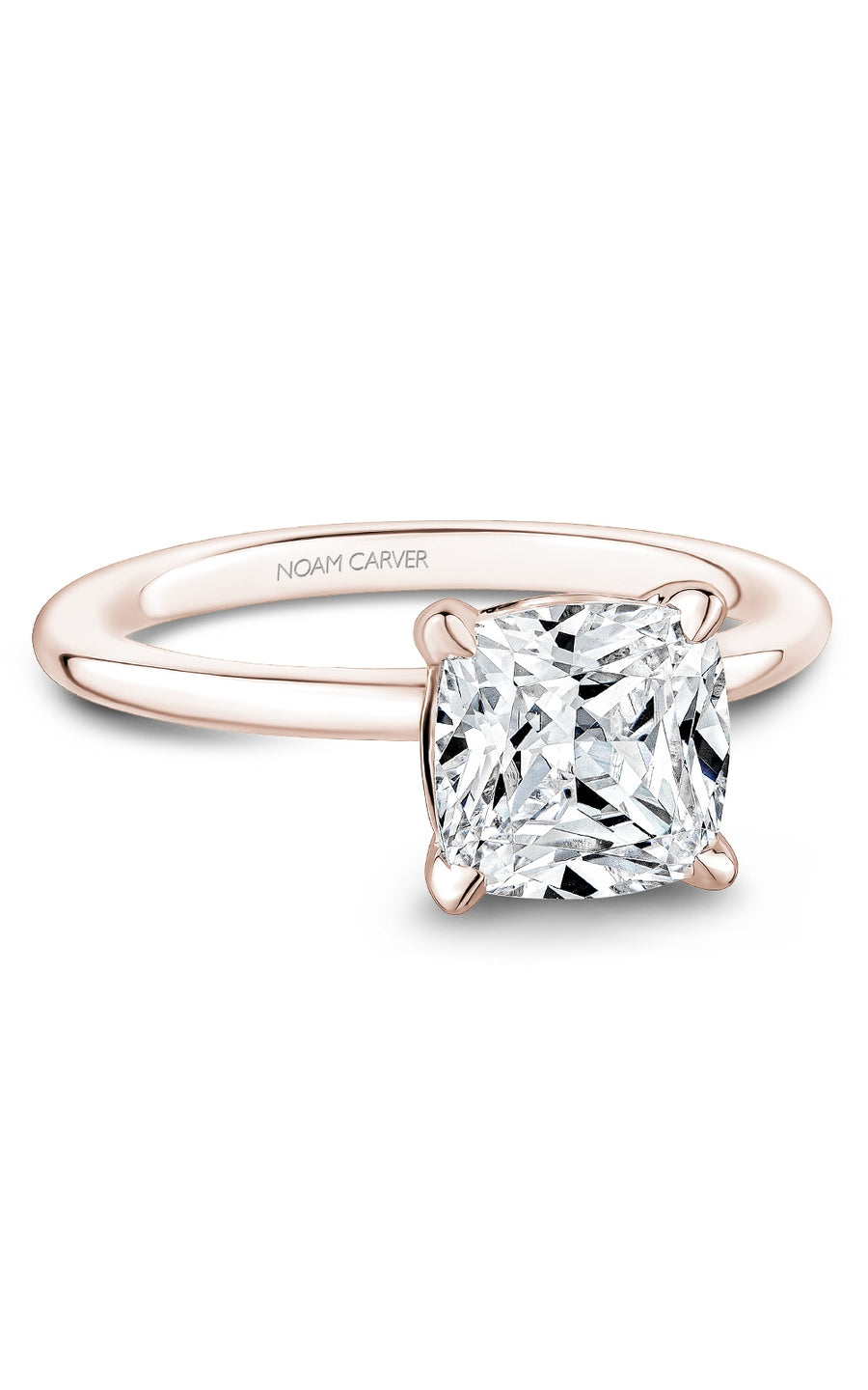 Noam Carver B371 04RA Bridal Engagement Ring - 14K White Gold Diamond Wedding Ring for Women, Perfect for Proposals, Anniversaries & Special Occasions