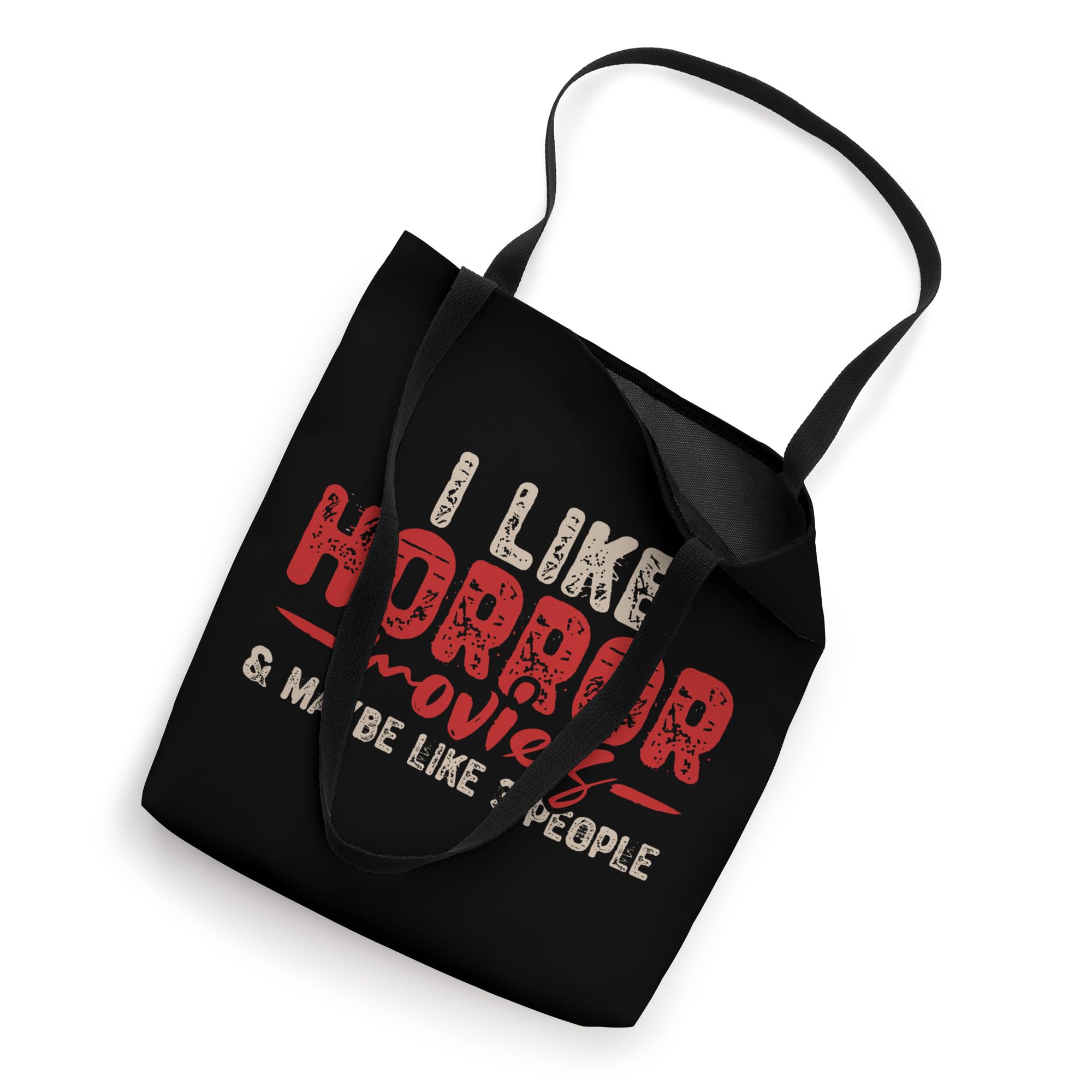 Horror Movie Tote Bag - Scary Film Themed Reusable Shopping Bag for Halloween, Comic Con & Horror Fans - Perfect for Groceries, Books & Everyday Use