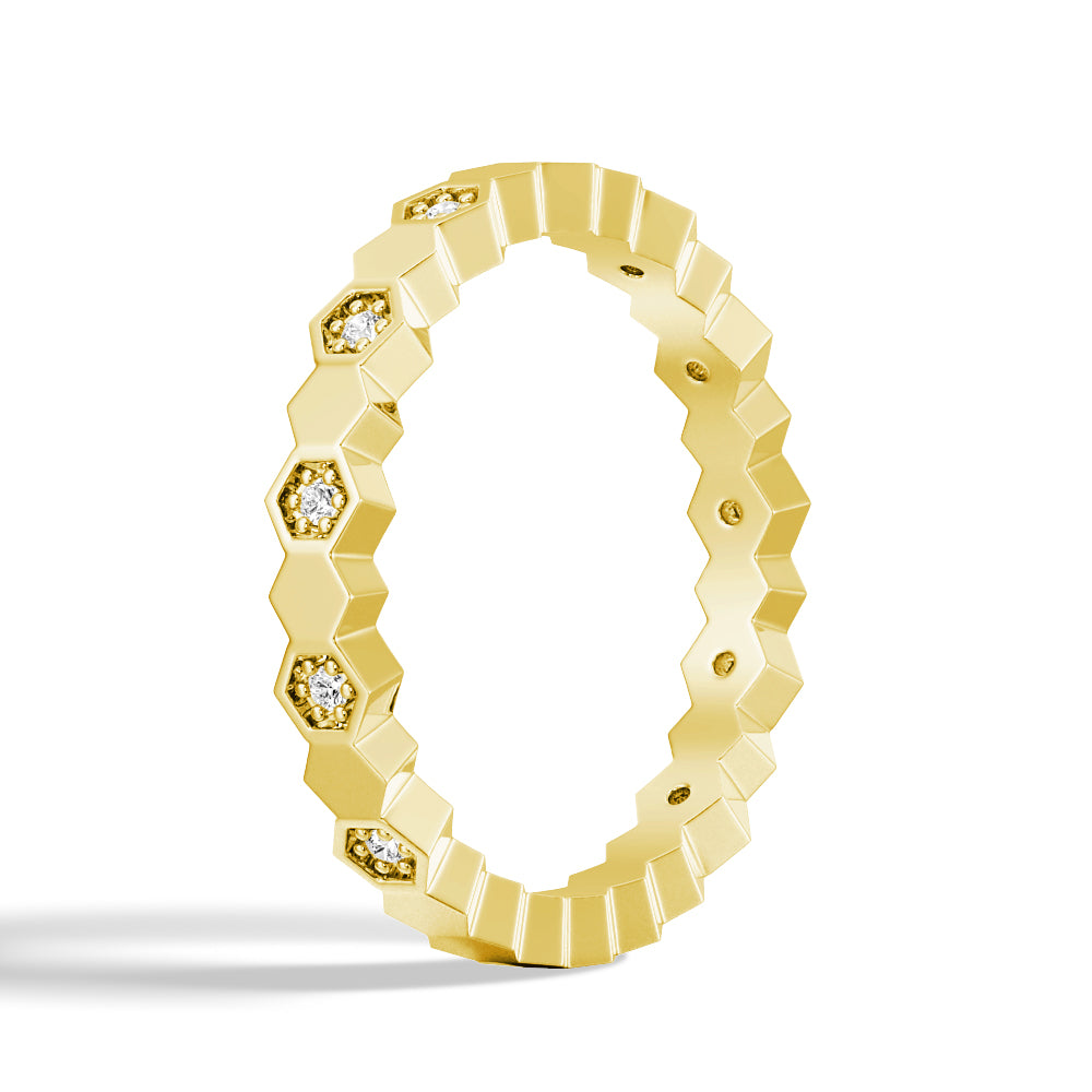 Exquisite Lab-Grown Diamond Ring | Geometric Design | Eco-Friendly & Conflict-Free | Perfect for Engagement, Wedding & Anniversary Gifts
