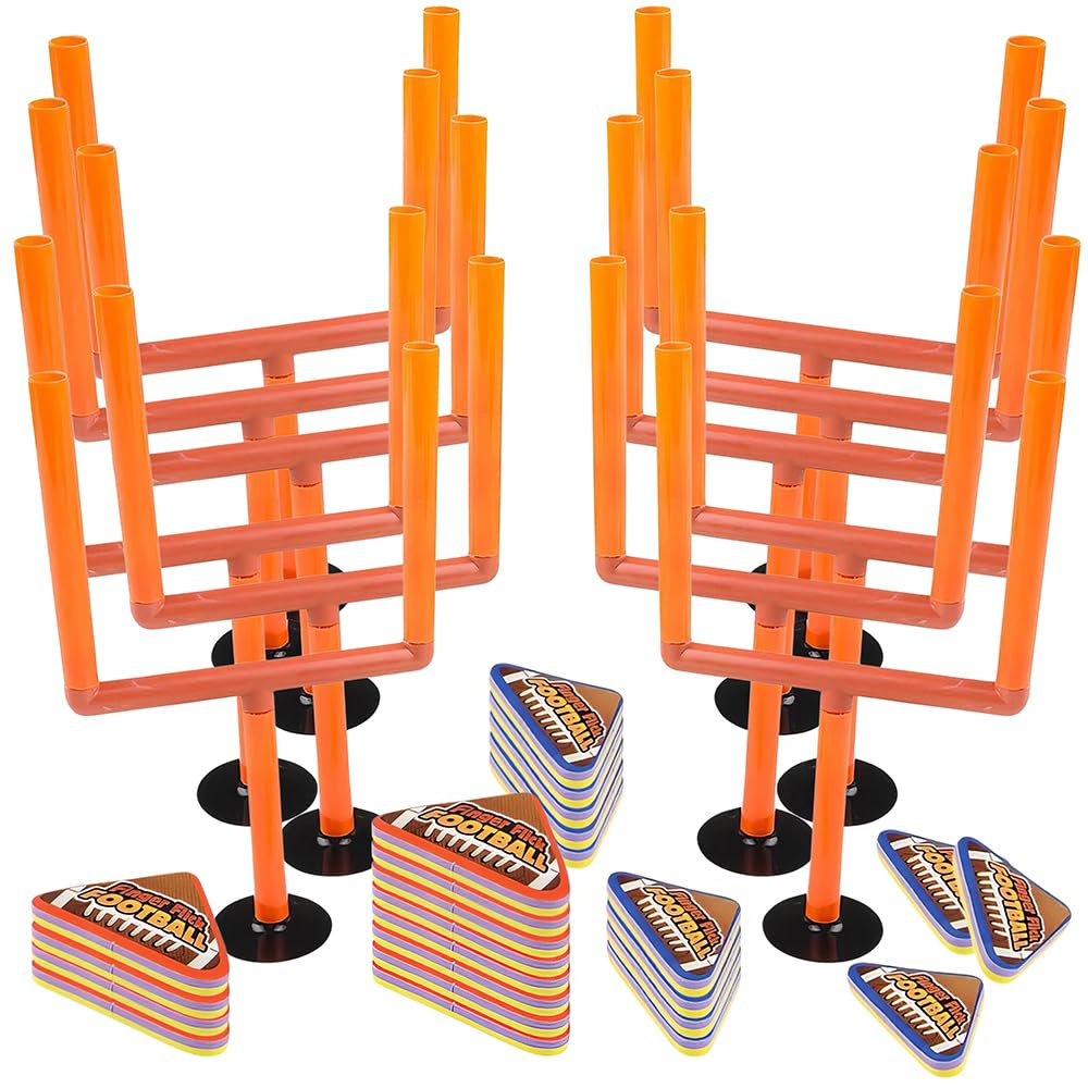 Finger Flick Football Tabletop Game Set - Portable Mini Football Toy for Kids & Adults, Black and Red - Perfect for Office, Home, Party & Travel Fun