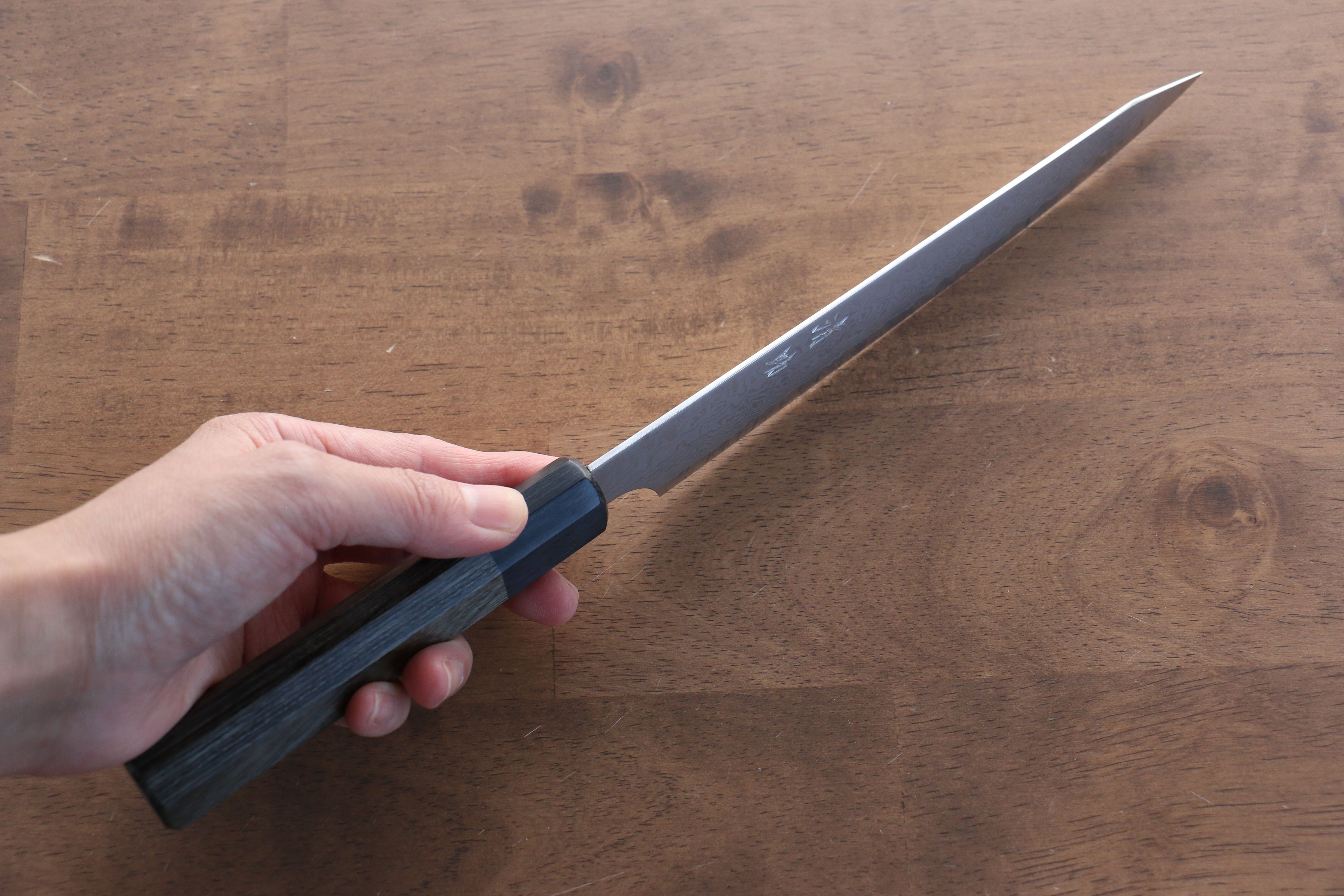 Seisuke VG10 33-Layer Damascus Kiritsuke Petty Utility Knife 180mm - Gray Pakkawood Handle - Perfect for Slicing, Chopping & Precision Kitchen Tasks