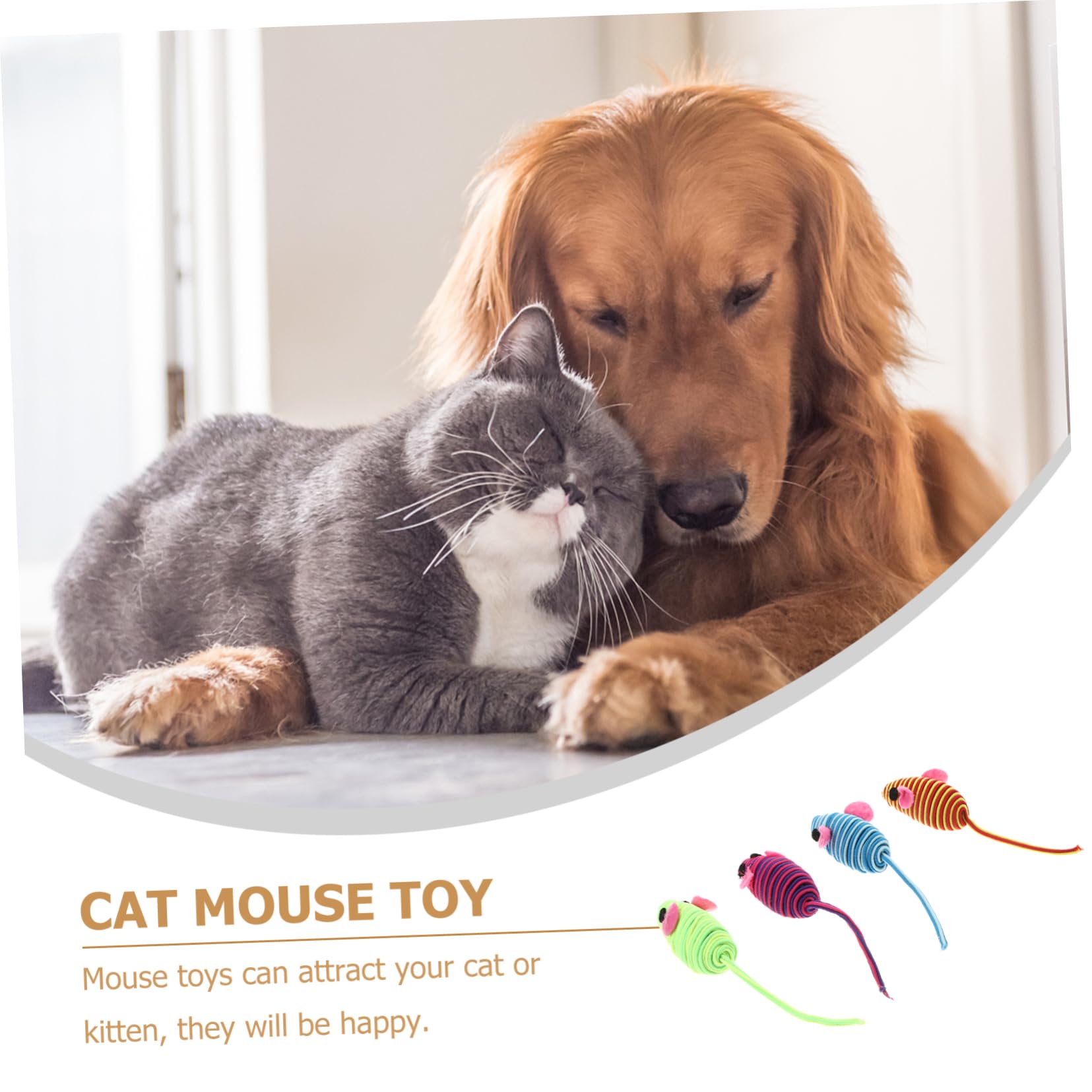 12pcs Cute Plush Cat Toys - Interactive Teasing Mice for Kittens, Chew & Bite Toys for Indoor Cats - Perfect for Playtime, Training & Stress Relief (Great for Small Spaces & Travel)
