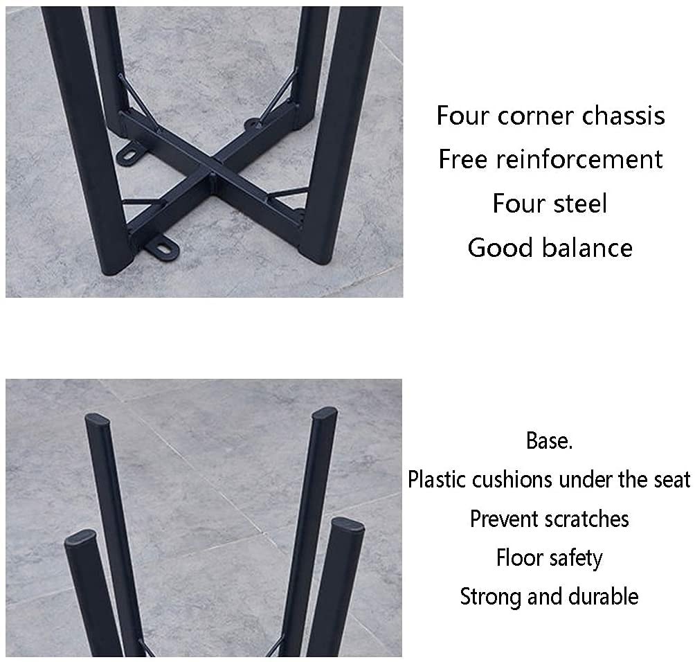 Round Marble Dining Table and 4 Chairs Set - Modern Coffee Table & Chair Combo for Balcony, Living Room, Kitchen | Perfect for Small Space Dining, Breakfast Nook, Apartment Decor & Entertaining Guests