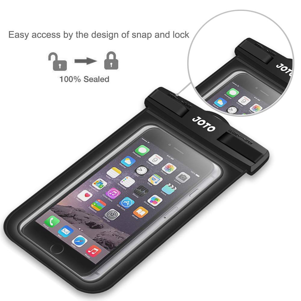 JOTO Waterproof Phone Pouch IPX8 - Universal Waterproof Case & Dry Bag for iPhone 15/14/13/12/11 Pro Max/XS/XR/X/8 & Galaxy S23/S22/S21/S20 & Pixel (Up to 7