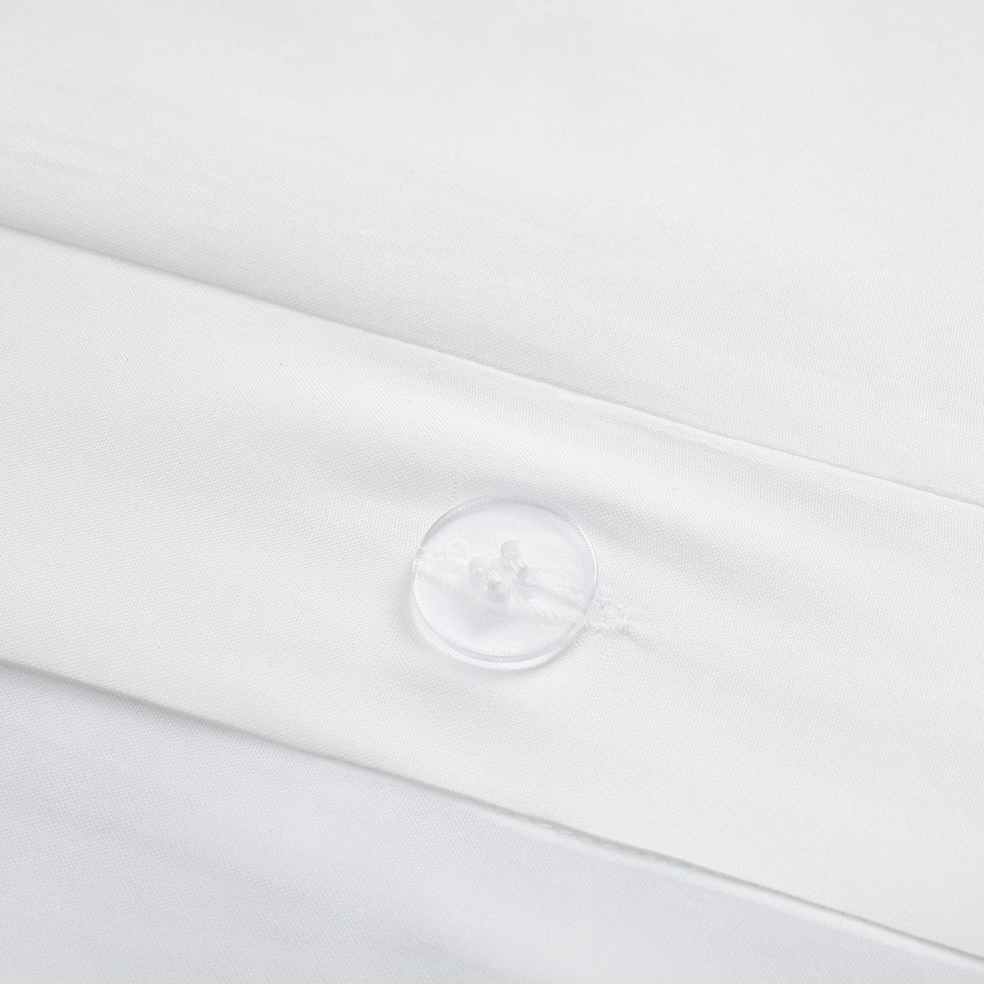 SERTA Simply Clean Ultra Soft 2-Piece Hypoallergenic Stain Resistant Pleated Duvet Cover Set - Twin/Twin XL Size, White - Perfect for Kids' Rooms, Guest Bedrooms & Allergy Sufferers