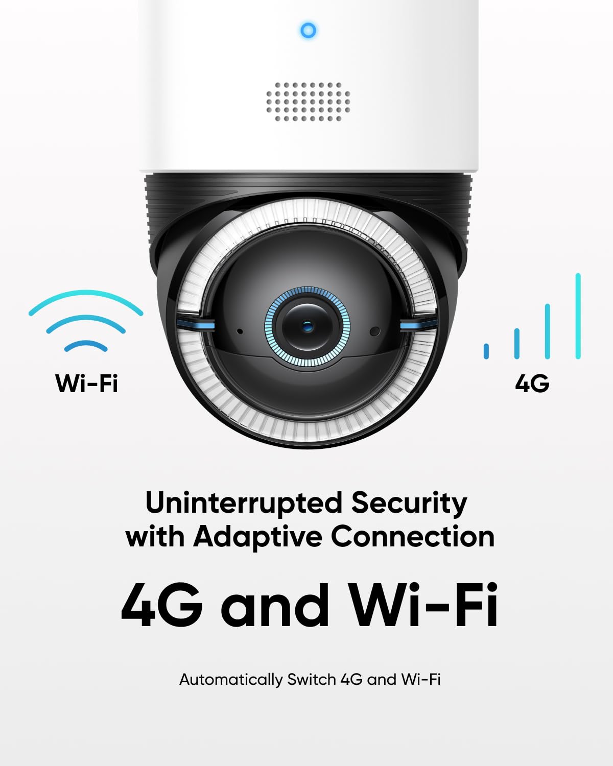 eufy Security 4G LTE Cam S330 - 4K Solar-Powered Wireless Outdoor Security Camera with Pan & Tilt, AI Tracking, SIM Card & 32GB SD Card Included - Works Without WiFi - Perfect for Remote Monitoring, Construction Sites & Off-Grid Properties