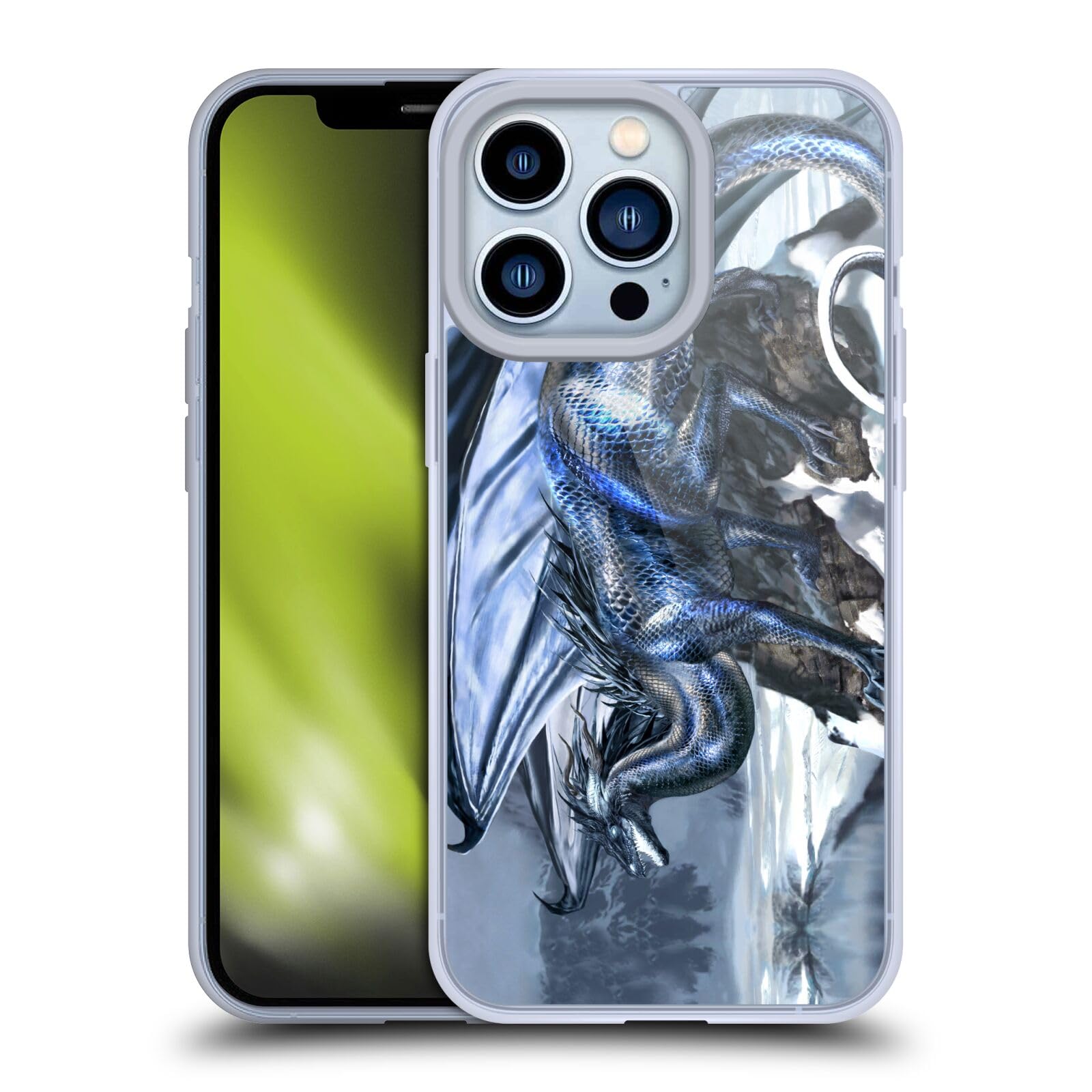 Officially Licensed Ruth Thompson Silverblood Dragons Soft Gel Case for Apple iPhone 13 Pro - Stylish Protective Cover for Everyday Use, Gaming & Fantasy Lovers