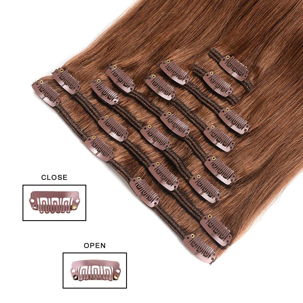 Premium Clip-in Human Hair Extensions 20