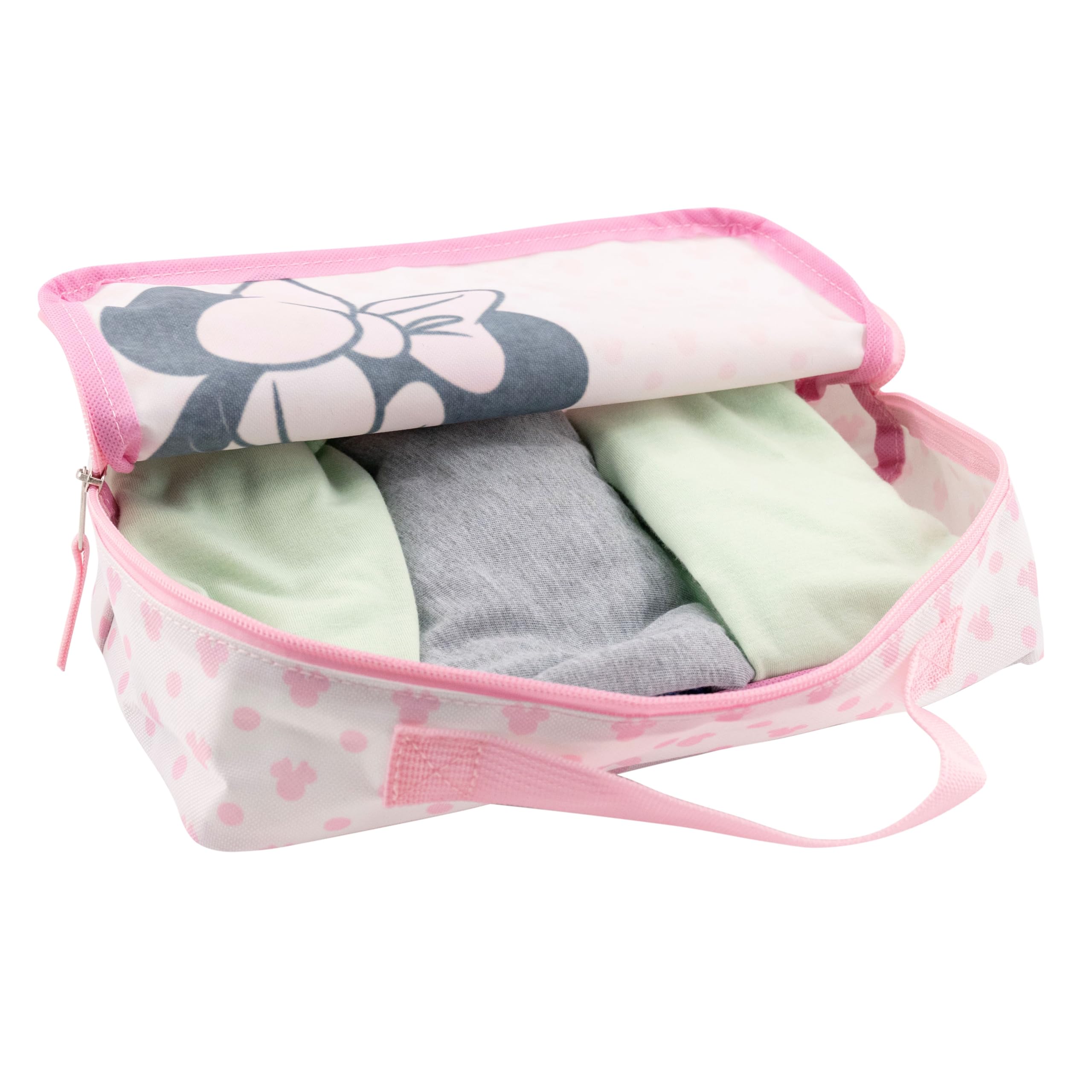 Minnie Mouse Travel Packing Cubes Set - 4-Piece Luggage Organizer for Kids & Adults | Disney Minnie Mouse Travel Accessories for Suitcase & Carry-On | Perfect for Family Vacations, Weekend Trips & Business Travel