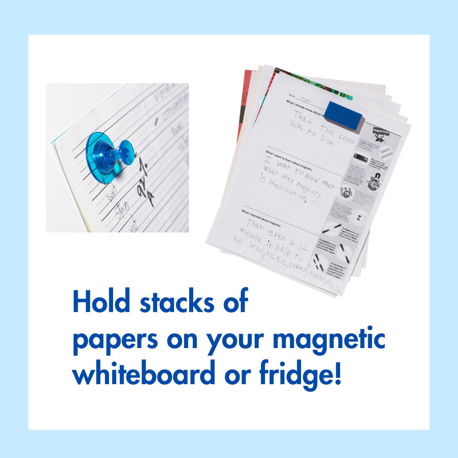 Dowling Magnets Heavy Duty Magnetic Whiteboard Accessories Bundle - Strong Fridge Magnets for Office, Classroom & School Supplies | Perfect for Teachers, Whiteboards & Refrigerators | Item 735501