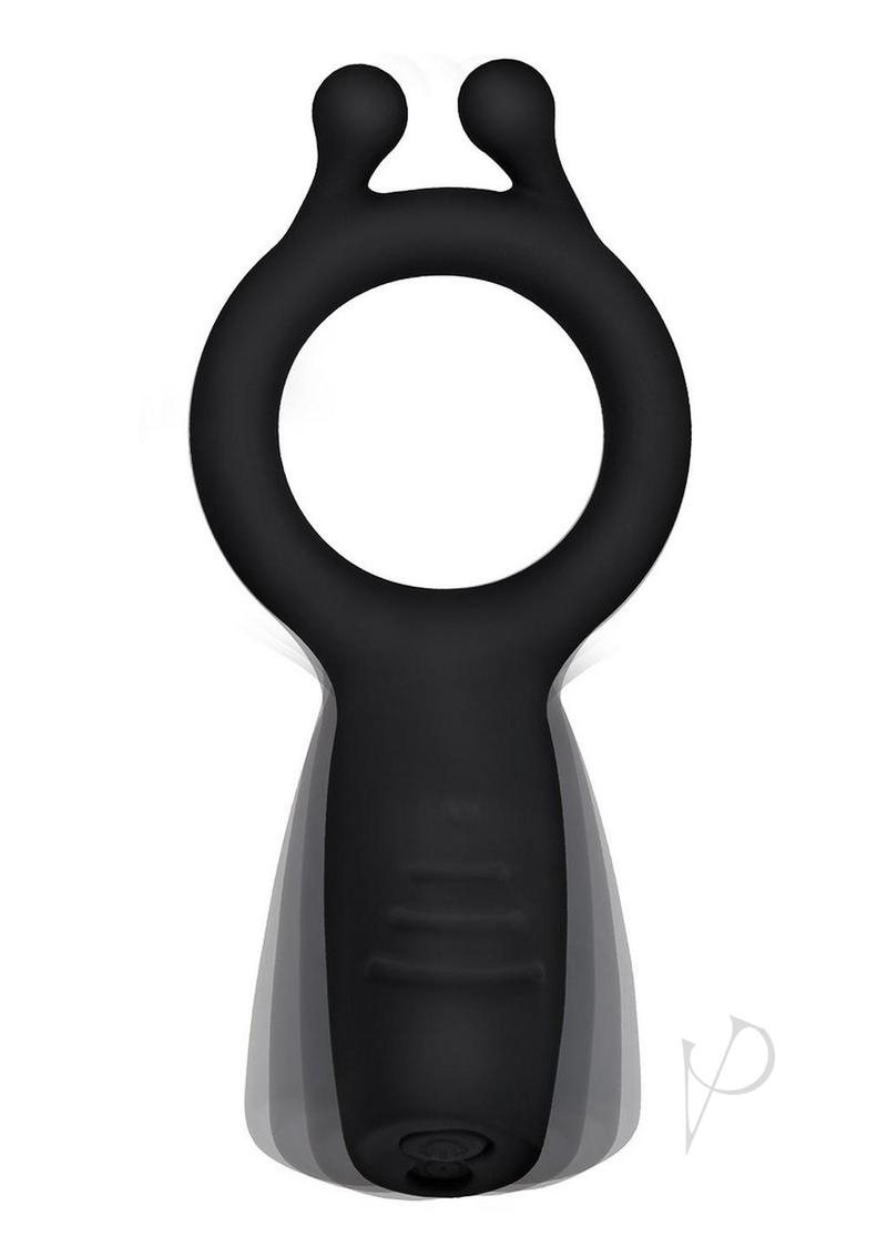 Bodywand Date Night Rechargeable Silicone Vibrating Cock Ring with Remote Control - Black | Couples Intimacy Enhancer for Romantic Evenings & Spicy Bedroom Play
