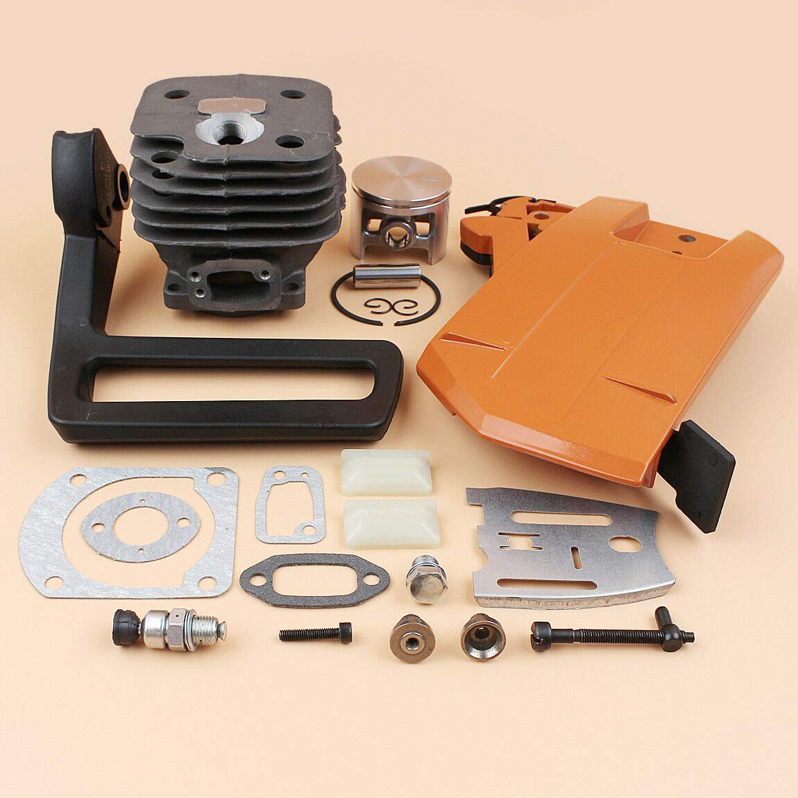 Husqvarna 268 272 XP Chainsaw Replacement Cylinder Chain Brake Side Clutch Cover - 52mm Compatible Parts for Professional Wood Cutting & Forestry Work