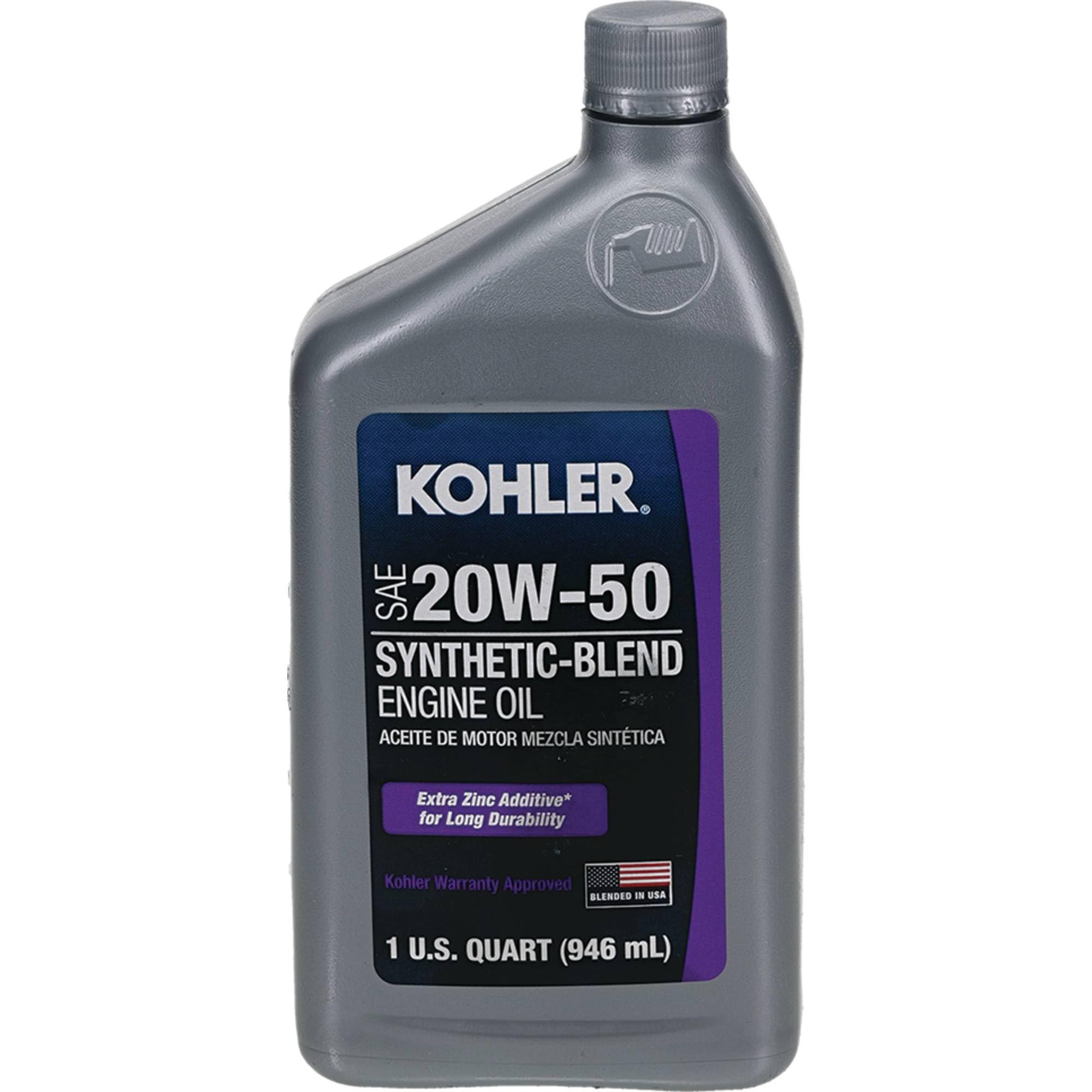 Kohler 055-924 4-Cycle Engine Oil - Premium Multi-Viscosity SAE 30 Motor Oil for Lawn Mowers, Tractors & Outdoor Power Equipment - Ideal for Year-Round Protection & Performance