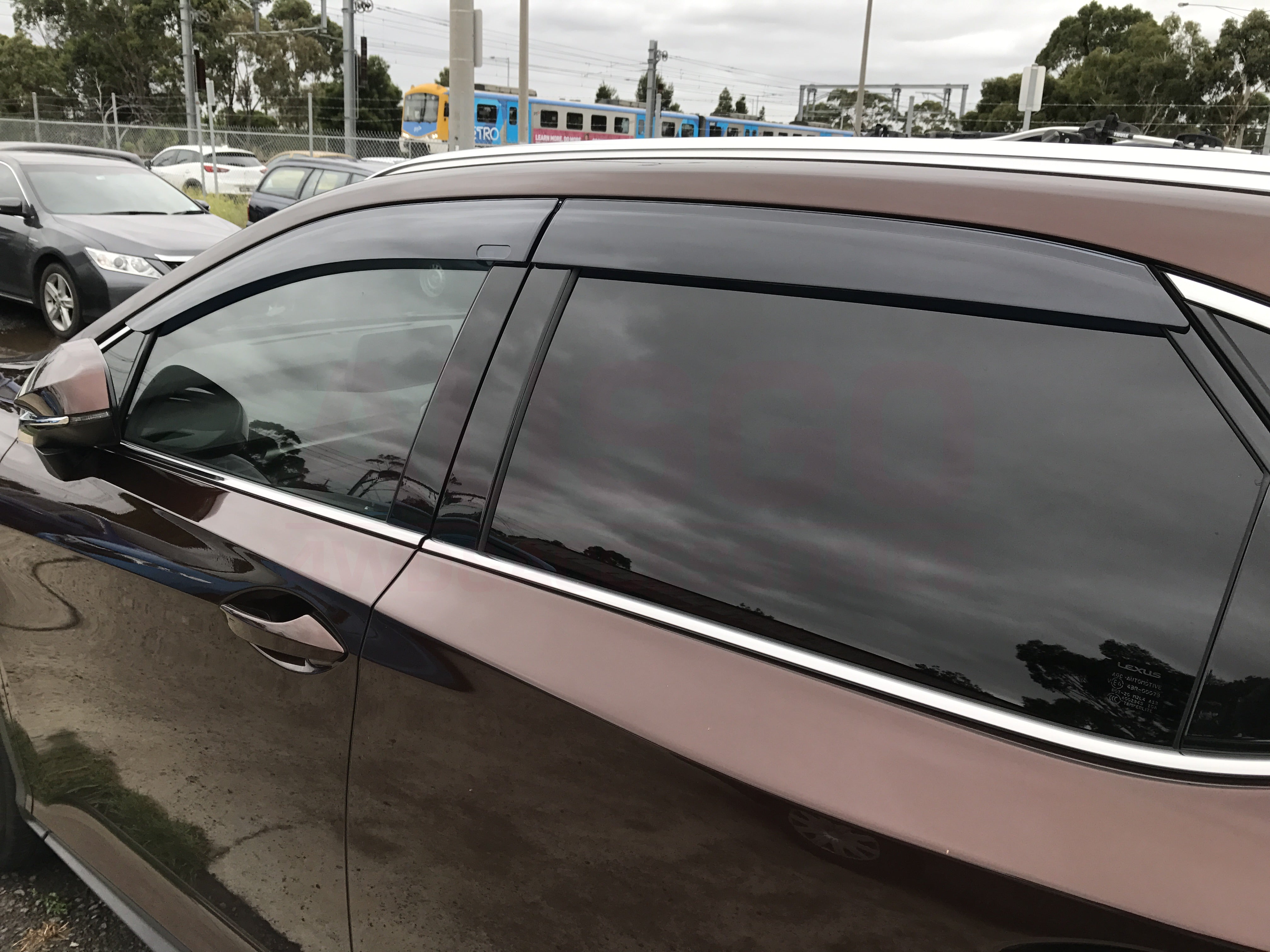 Premium Injection Molded Weather Shields for Lexus RX200T / RX300 / RX350 / RX450h (5-Seat Models 2015-2022) - Rain Guards & Window Deflectors for All-Weather Protection & Style Enhancement