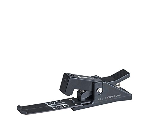 Jonard Tools FC-220 Professional Fiber Optic Cleaver - Precision Fiber Cable Cutter for Splicing & Termination (Black, Compact Size) - Perfect for Telecom Technicians & Network Installations