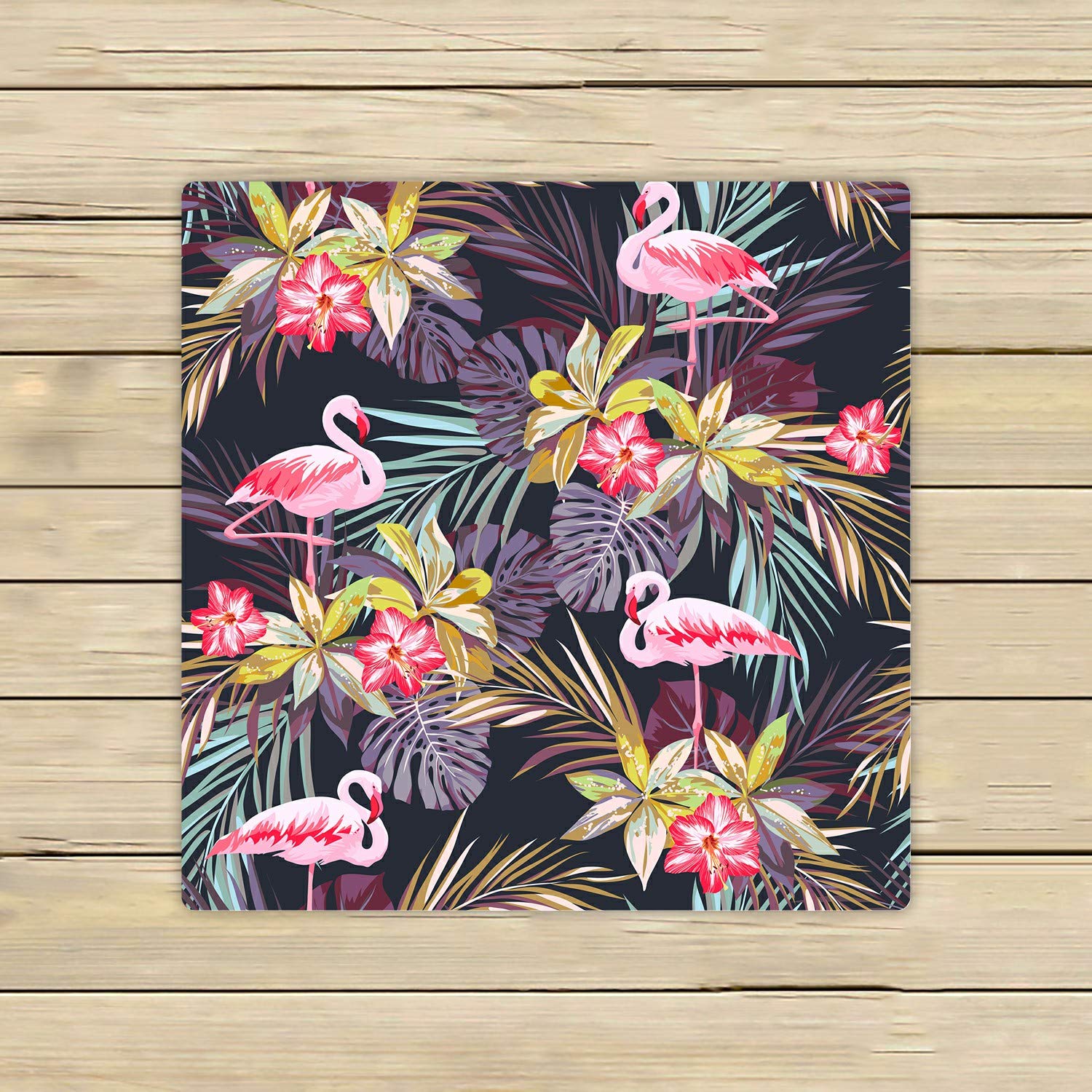 Premium Flamingo & Tropical Beach Bath Towels - Soft, Absorbent 13x13 Inch Shower Towels for Pool, Spa, Travel & Home Decor | Summer Beach Accessories