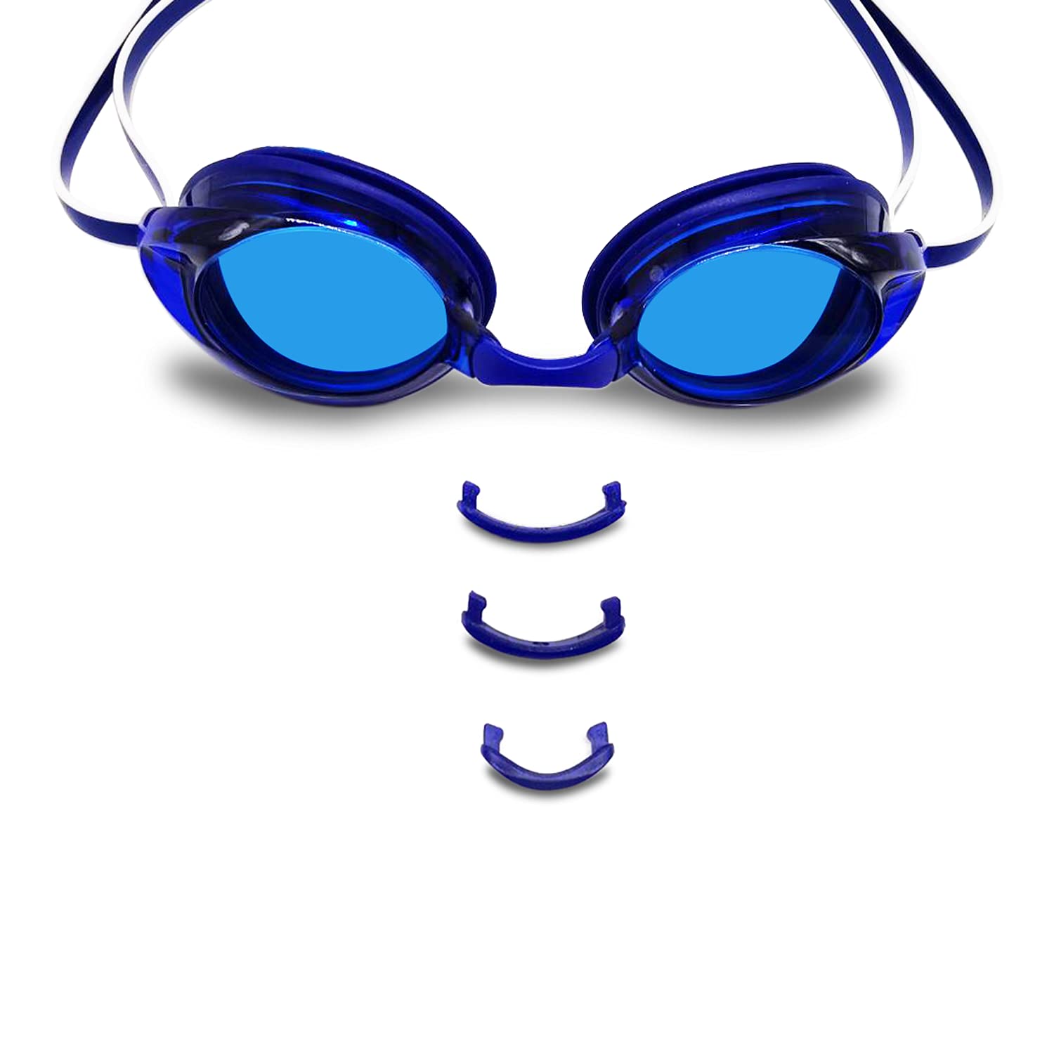 Amazon Basics Unisex Swim Goggles - Anti-Fog UV Protection Swimming Goggles for Adults & Kids - Perfect for Pool, Beach, and Competitive Swimming