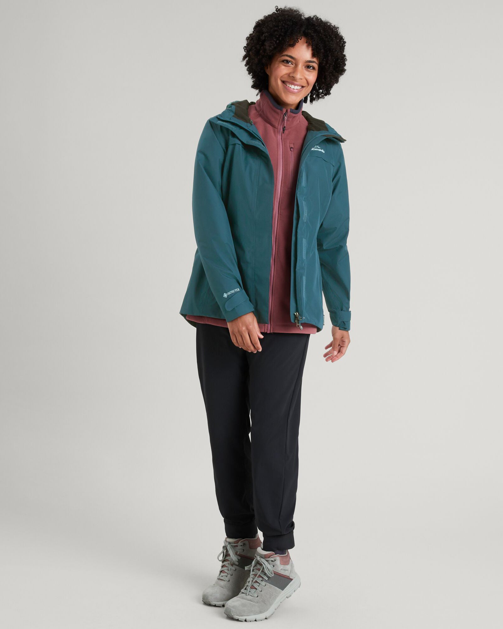 Women's Bealey GORE-TEX® Waterproof Rain Jacket - Lightweight Windproof Hooded Shell Coat for Hiking & Outdoor Activities - Deep Lagoon Blue