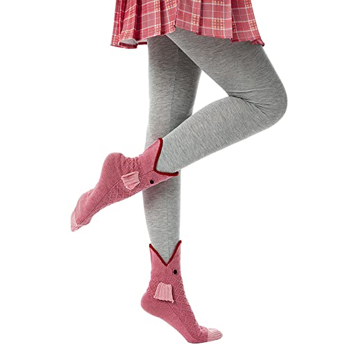 Honganda Funny Animal Socks for Women - 3D Knit Novelty Alligator & Shark Socks | Christmas Gifts, Party Costume Accessories, Cute Casual Wear