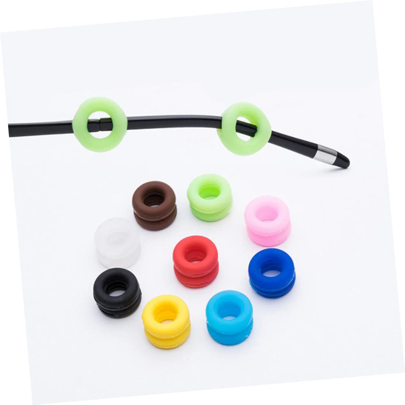COLLBATH 7 Pairs Glasses Leg Covers - Anti-Slip Eyeglass Ear Hooks & Frame Fixers for Comfortable Wear - Perfect for Sports, Work & Everyday Use