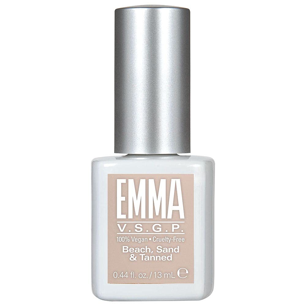 EMMA Beauty Gel Polish - Long Lasting Nail Color, 12+ Free Formula, 100% Vegan & Cruelty-Free, Beach Sand & Tanned Shade, 0.44 fl oz - Perfect for Summer Nails, Vacations, and Salon-Quality Manicures at Home