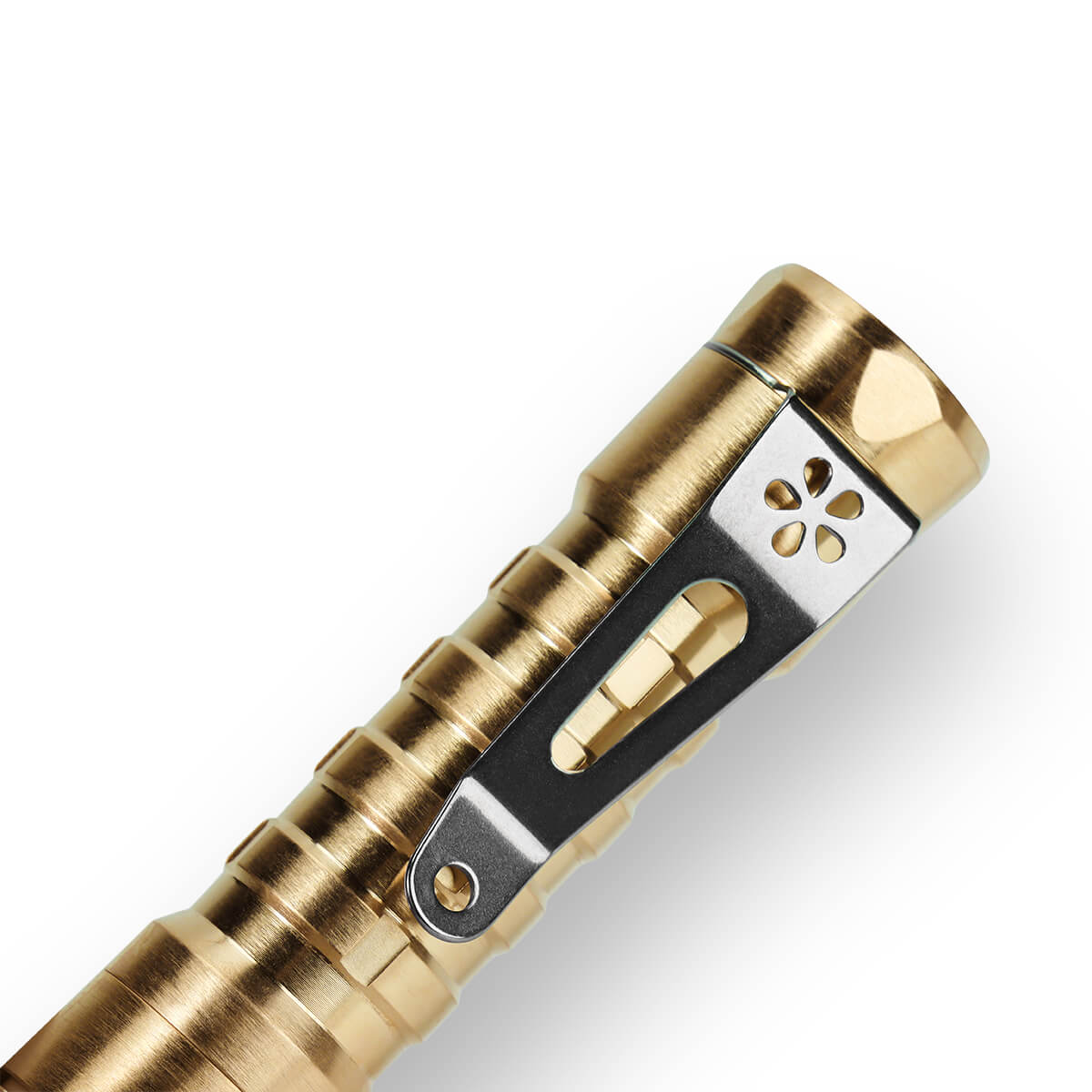 Vosteed X ReyLight Brass Pineapple Flashlight - EDC Pocket Light for Camping, Hiking & Outdoor Adventures