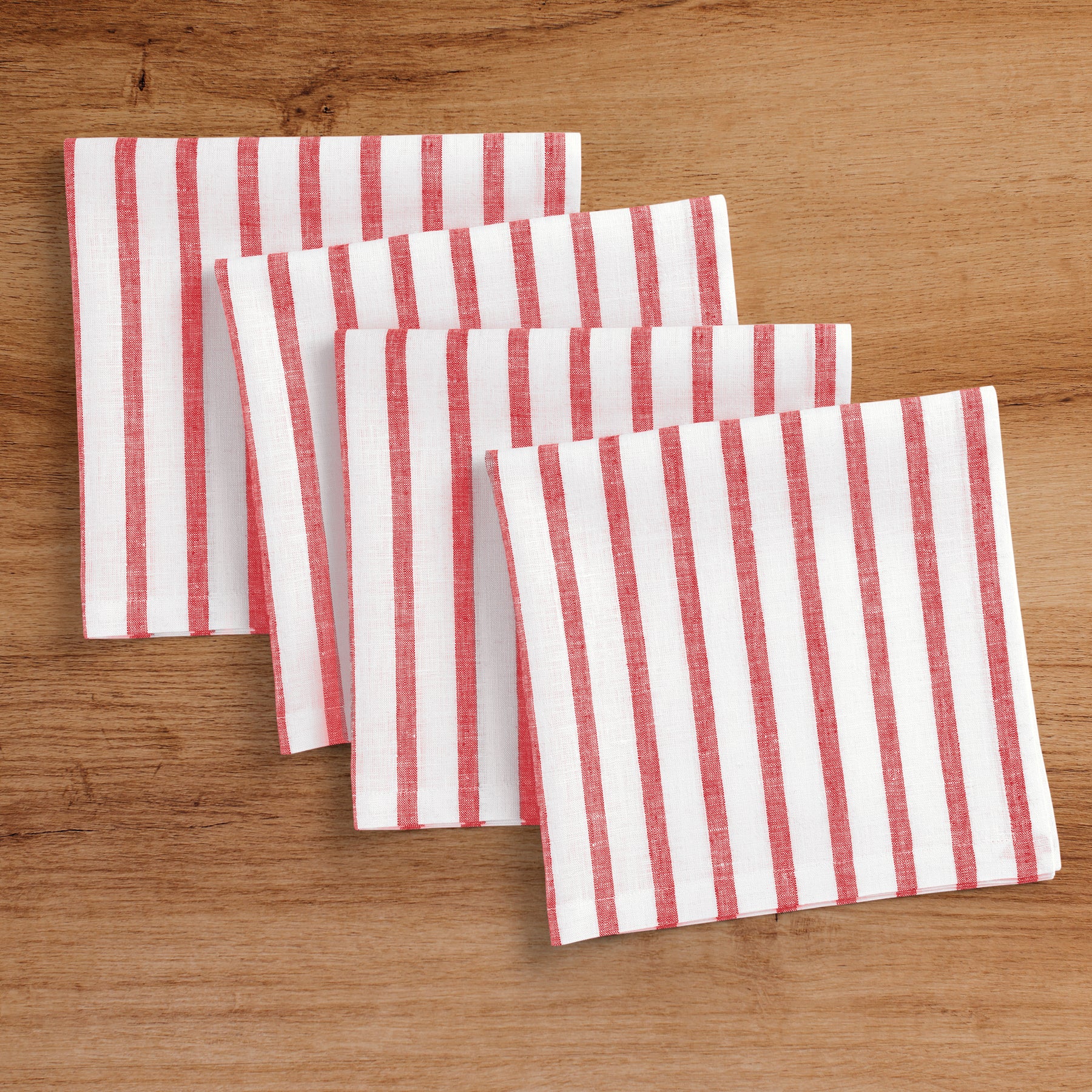 Red and White Madison Stripe