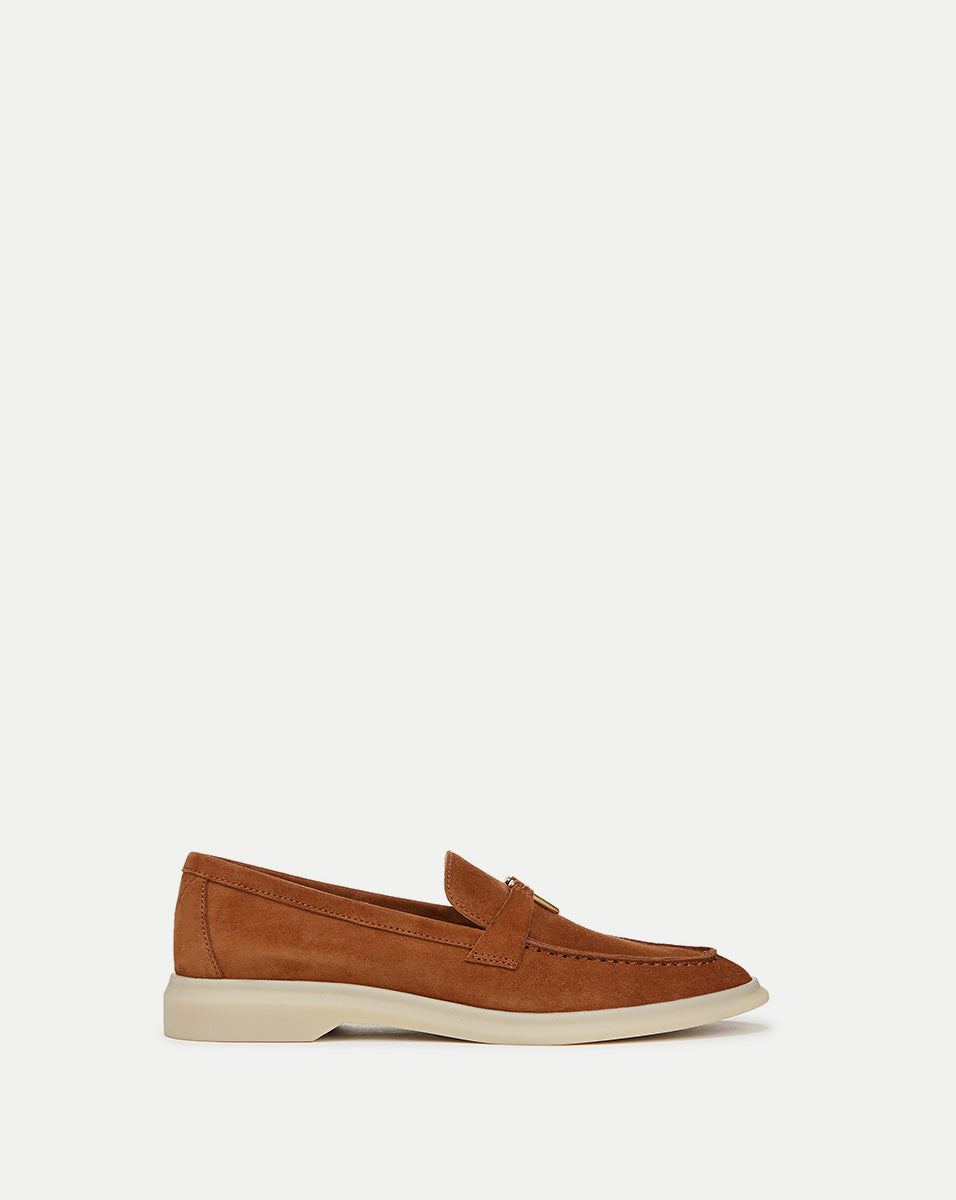 Ailey Suede Loafer Shoes for Women - Comfortable Slip-On Casual Flats with Soft Sole - Perfect for Office, Travel & Everyday Wear