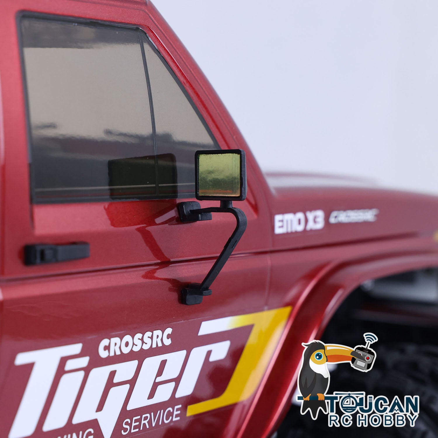 CrossRC EMO X3 1/8 Scale 4WD RC Towing Rescue Truck - 4x4 Remote Control Crawler with LED Light System & 2-Speed Transmission - Off-Road Adventure & Emergency Simulation Vehicle