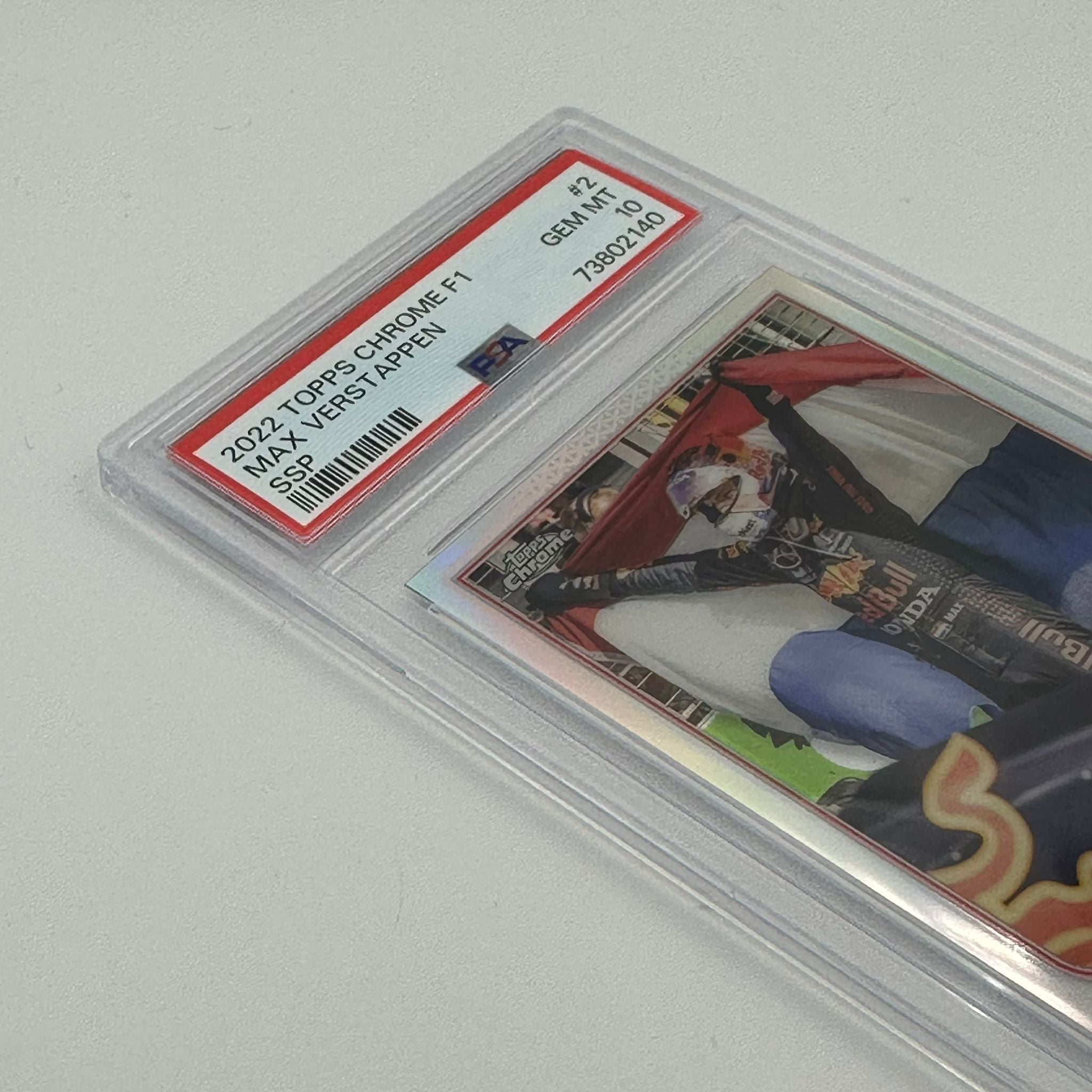 PSA 10 Graded Max Verstappen #2 SSP Trading Card - Rare Collectible for F1 Fans & Sports Memorabilia Enthusiasts (Perfect for Display, Investment & Racing Memorabilia Collections)