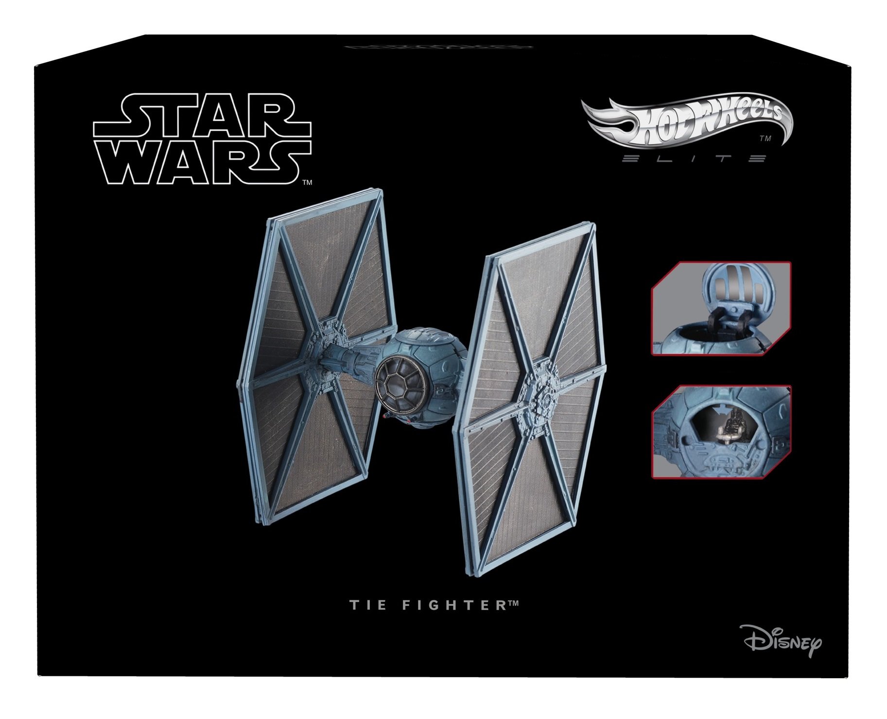Hot Wheels Elite Star Wars Episode V: The Empire Strikes Back TIE Fighter Die-Cast Starship Vehicle - Collectible Model for Display & Play - Perfect for Star Wars Fans & Die-Cast Collectors