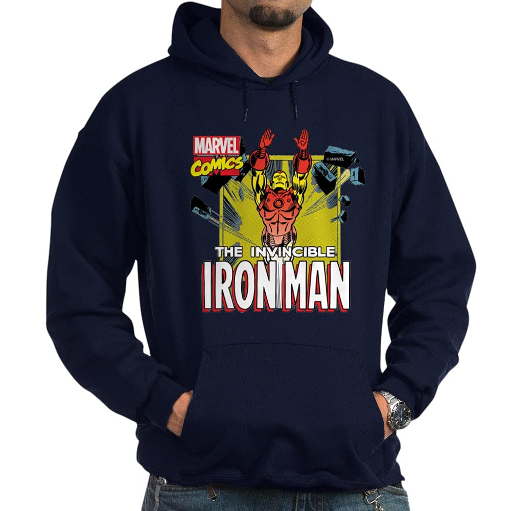 Invincible Iron Man 3 Dark Hoodie Sweatshirt - Marvel Superhero Apparel for Men & Women - Perfect for Cosplay, Comic Con & Casual Wear